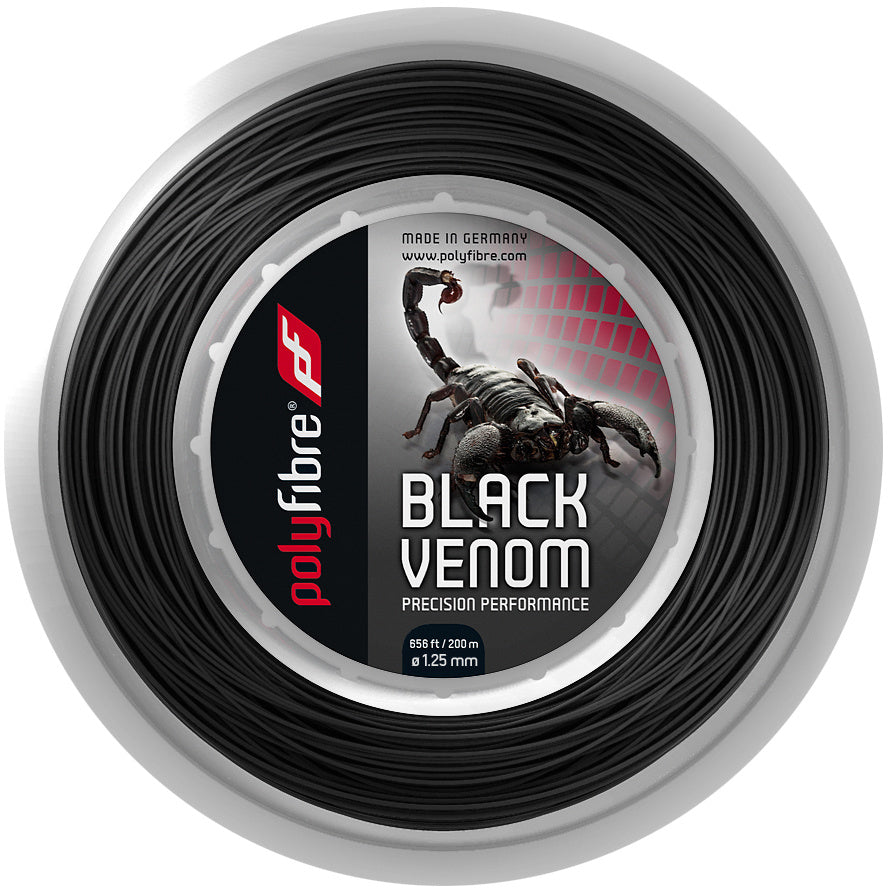 Polyfibre Venom String Reel 200m-Black