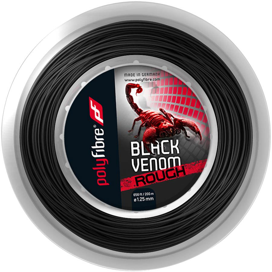 Polyfibre Venom Rough String Reel 200m-Black
