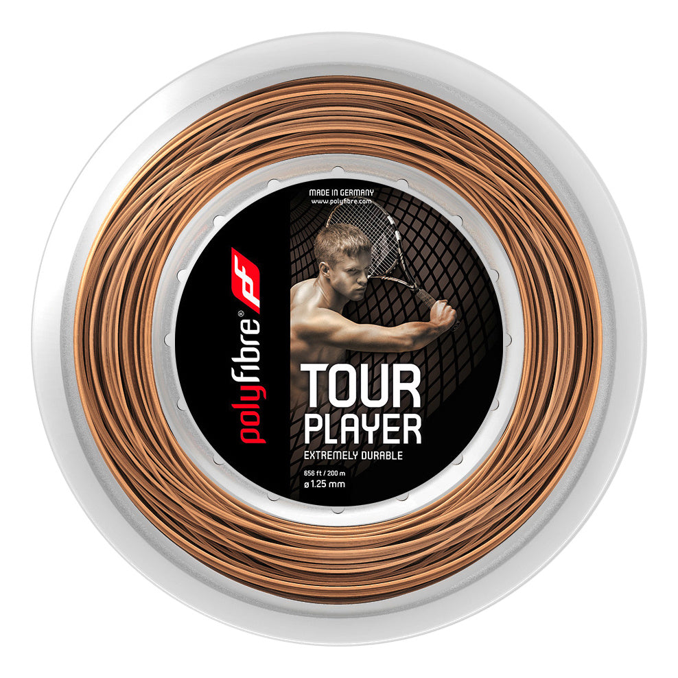 Polyfibre Tour Player String Reel 200m-Ecru