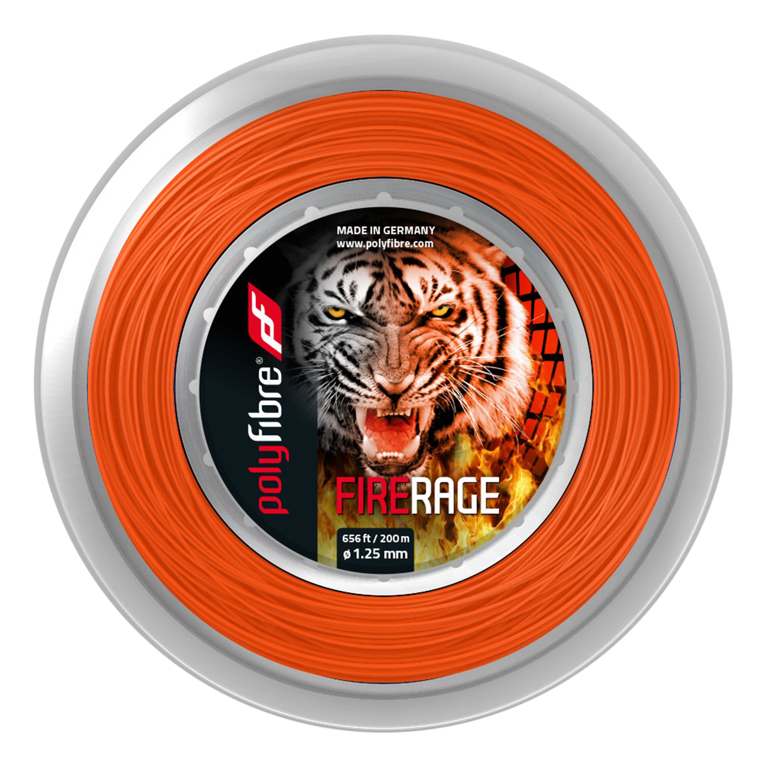 Polyfibre Firerage Ribbed 200m String Reel-Red