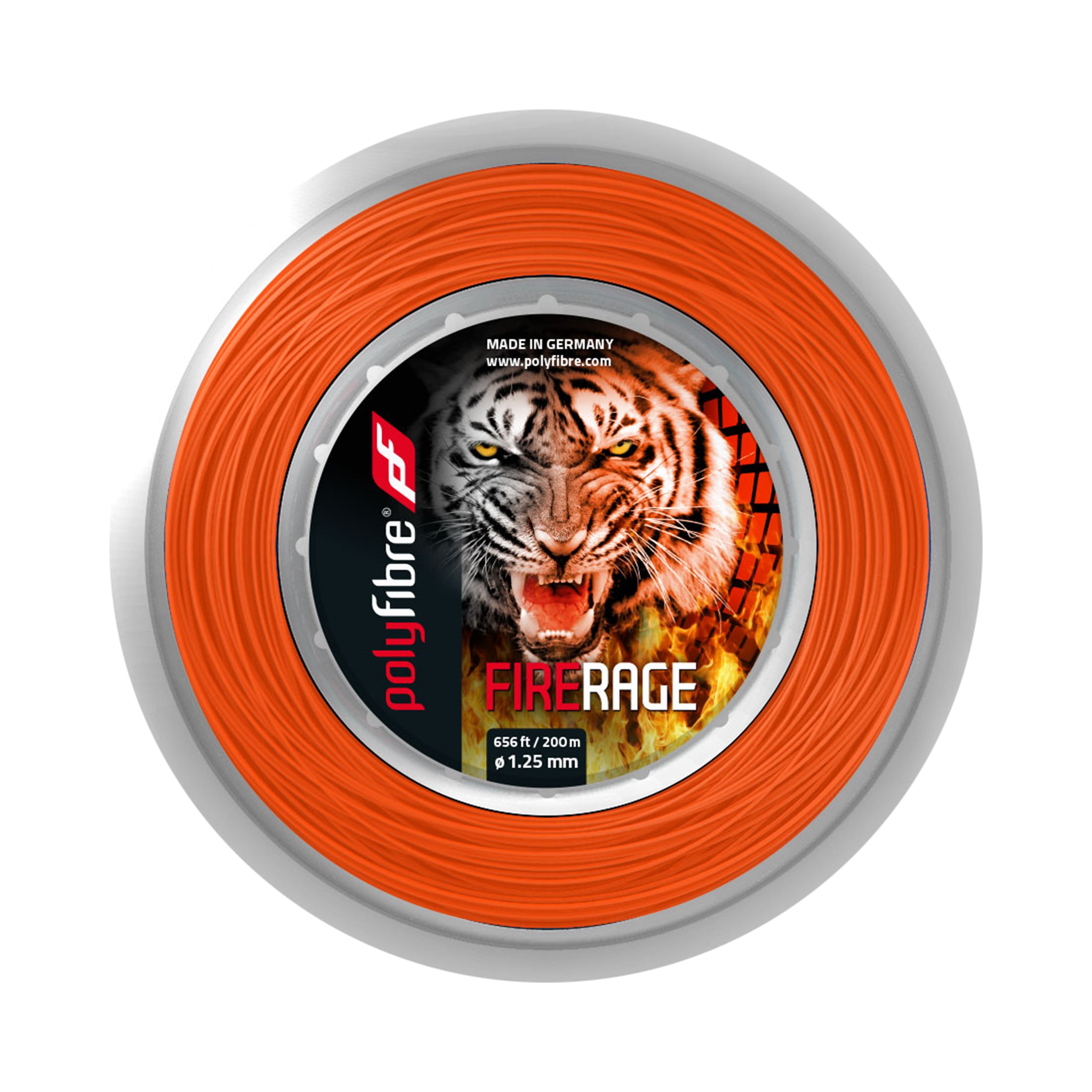 Polyfibre Fire Rage 200m String Reel-Red