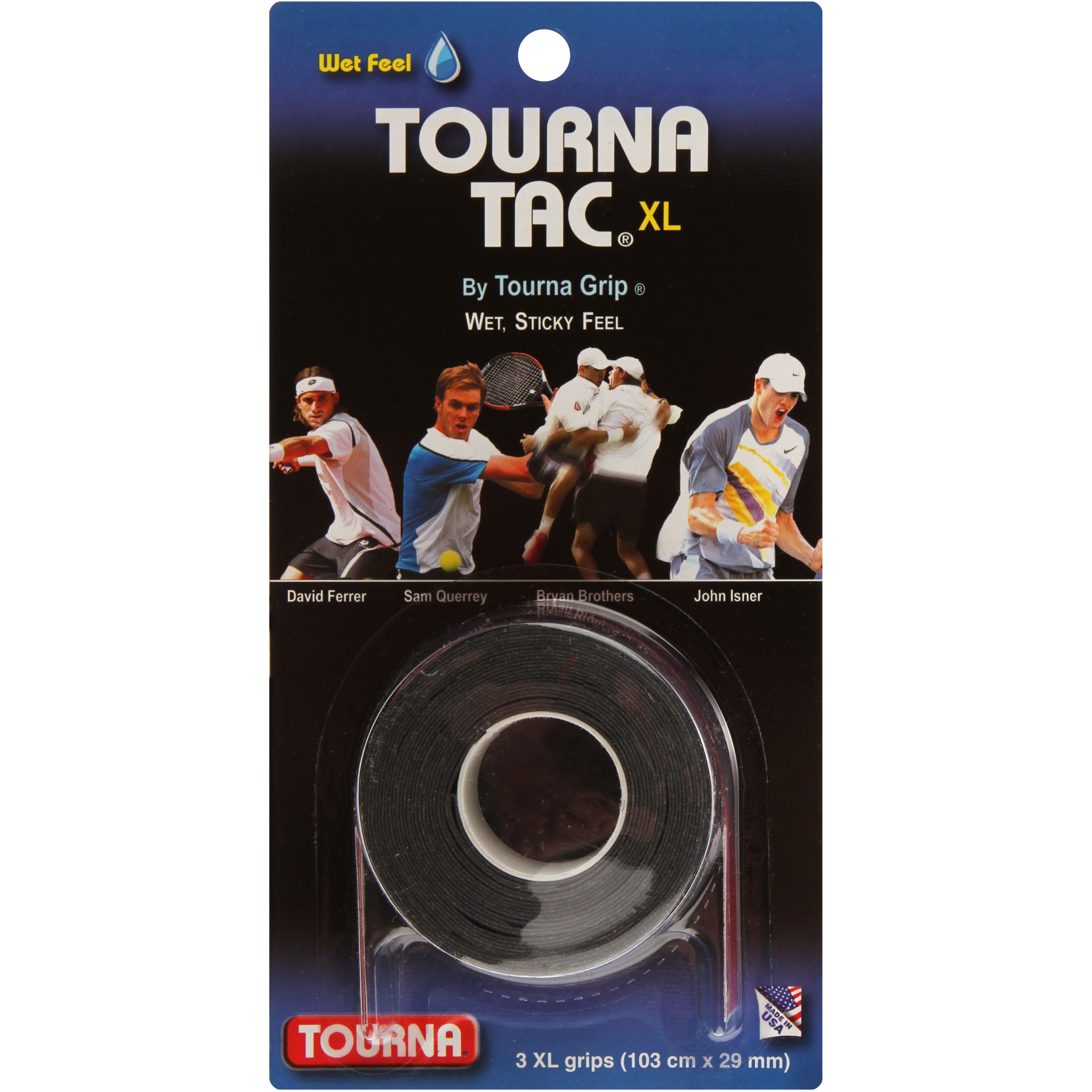 Tourna Tac 3 Pack-Black