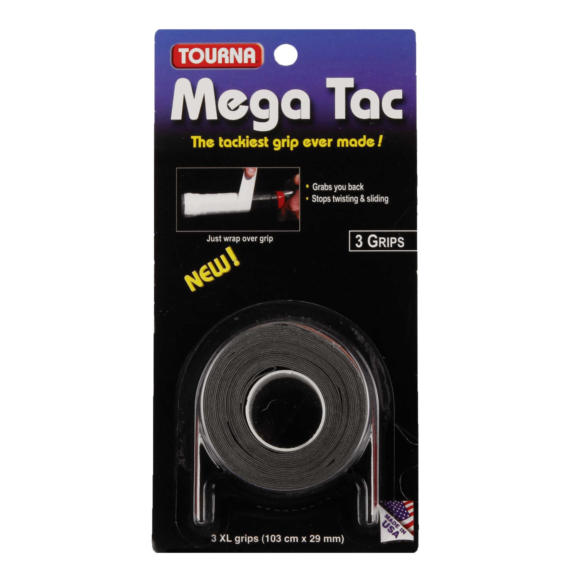 Tourna Mega Tac 3er Pack-Schwarz