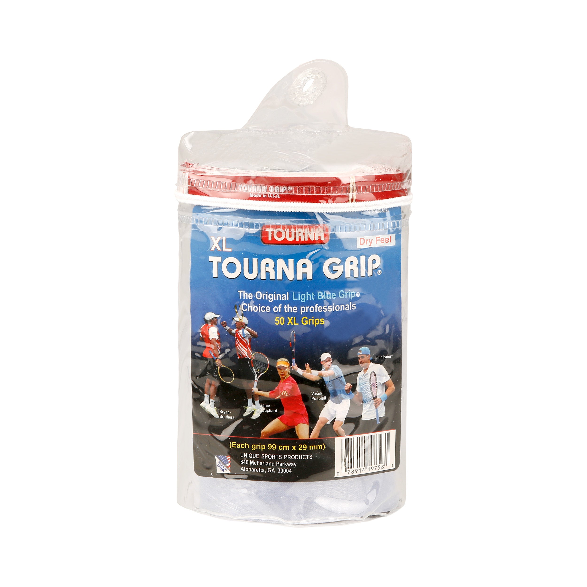 Tourna Grip Tour XL 50 Pack-Blue