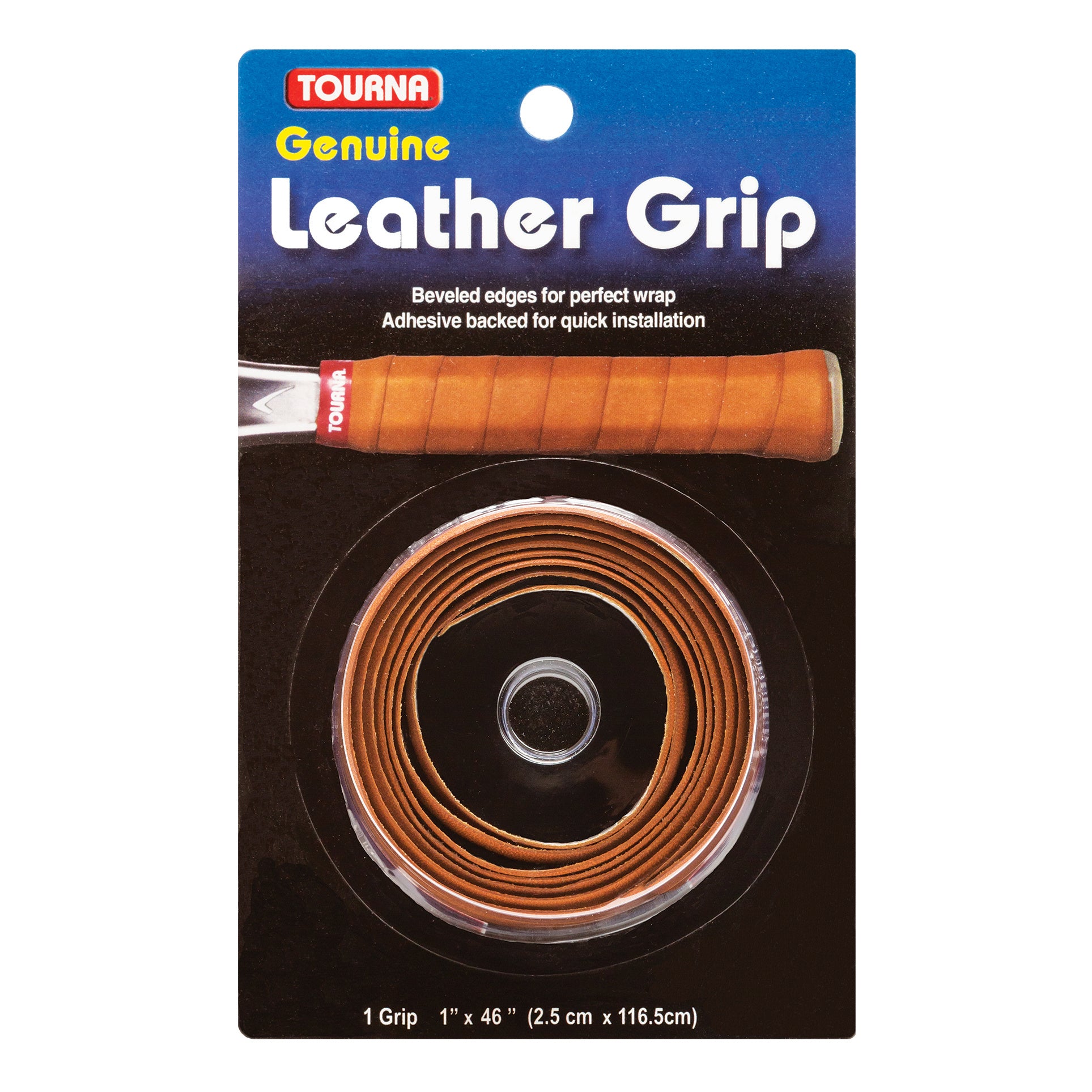 Tourna Genuine Leather 1er Pack-Braun