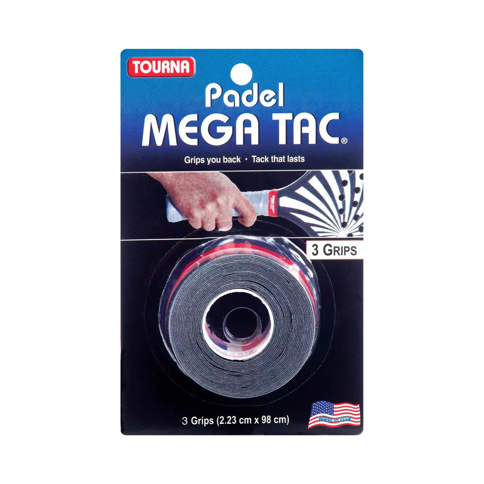 Tourna Padel Mega Tac 3er Pack-Schwarz