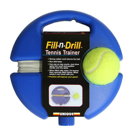 Tourna Fill & Drill Tennis Training Device-Blue,Yellow