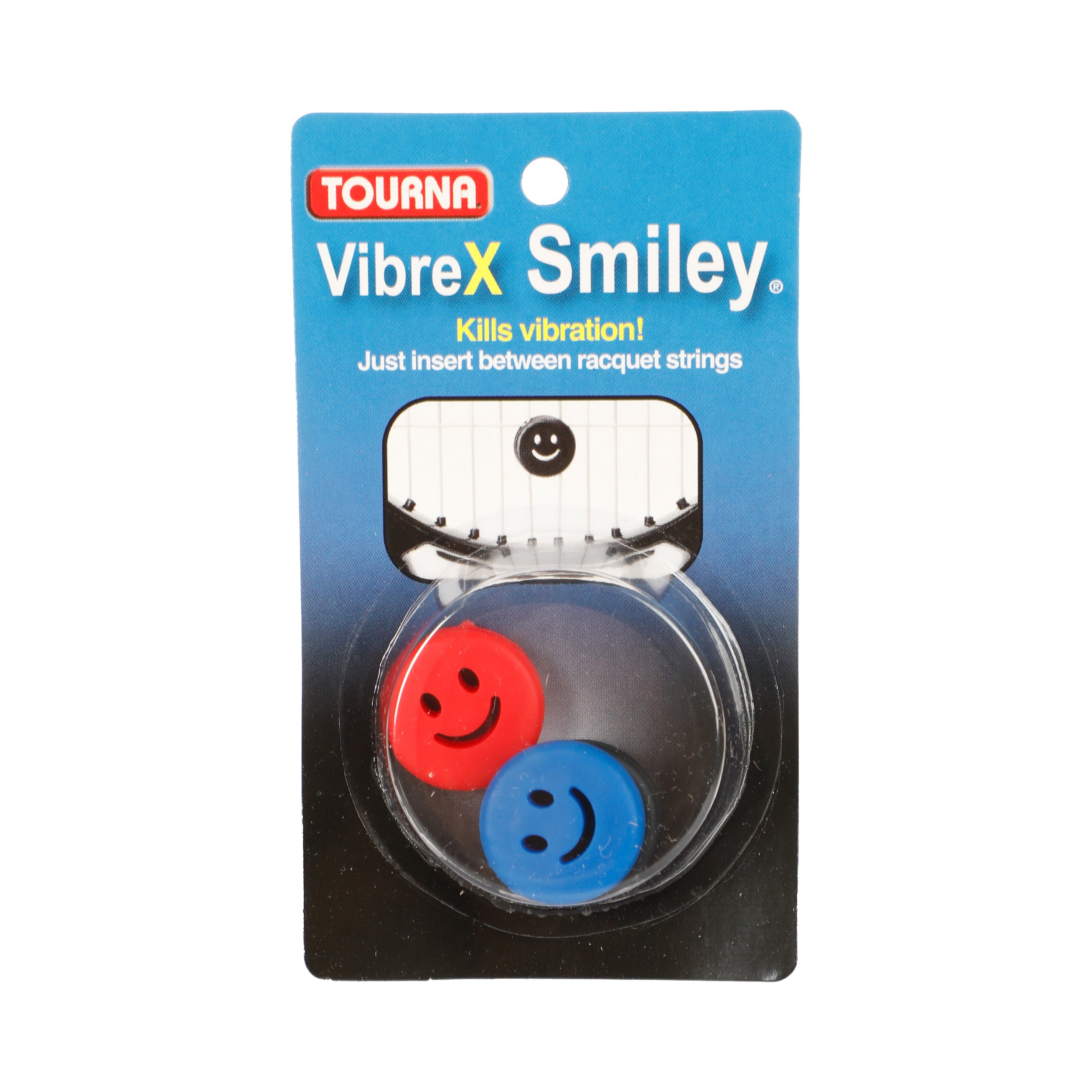 Tourna Vibrex Smile Dämpfer 3er Pack-Rot,Schwarz