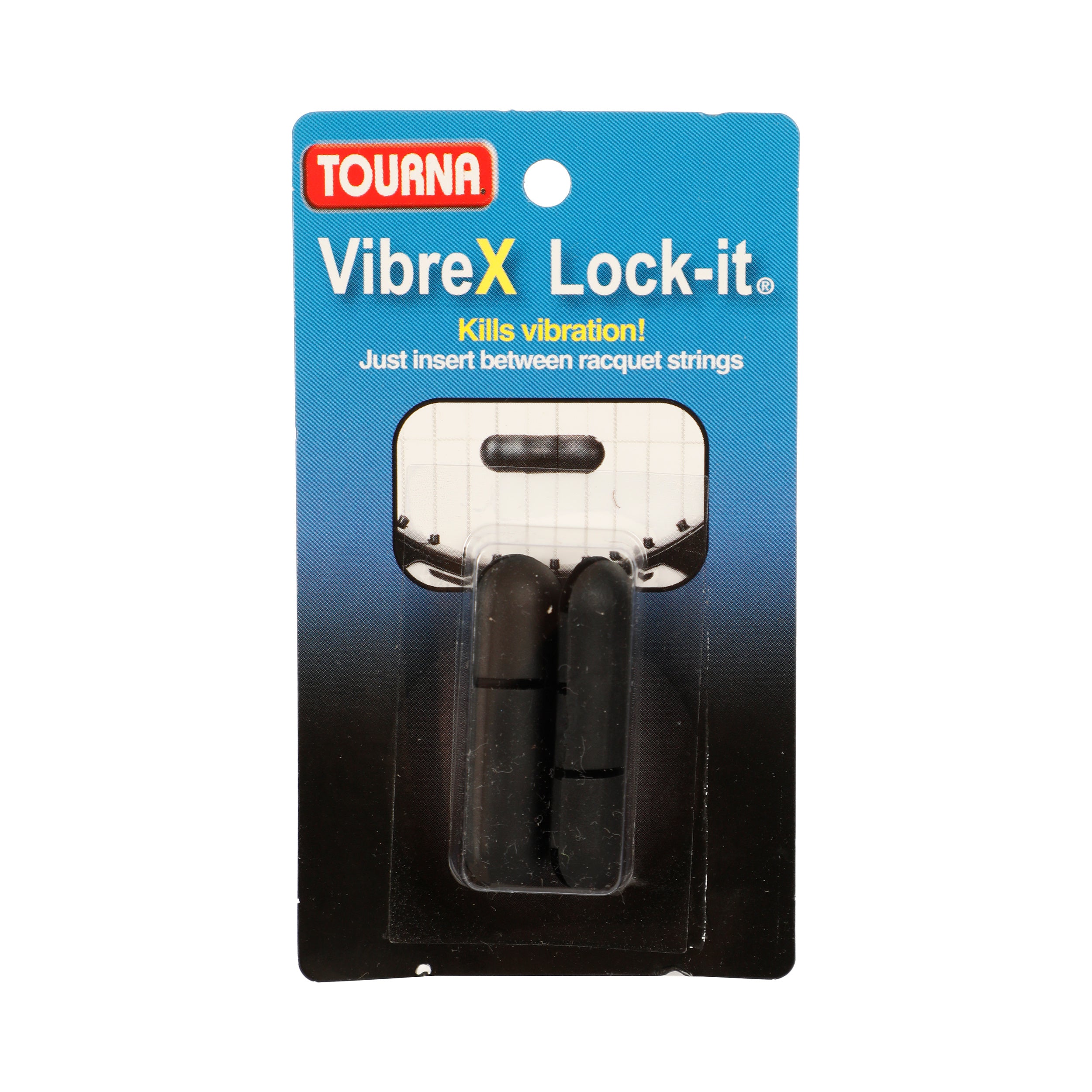 Tourna Vibrex Lock Dämpfer 2er Pack-Schwarz