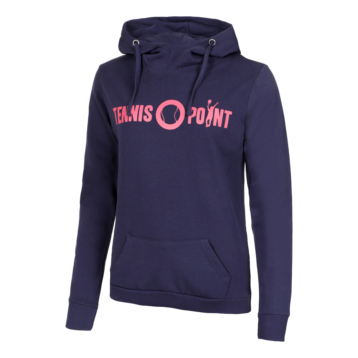 Tennis-Point Basic Hoody Damen - dunkelblau, pink