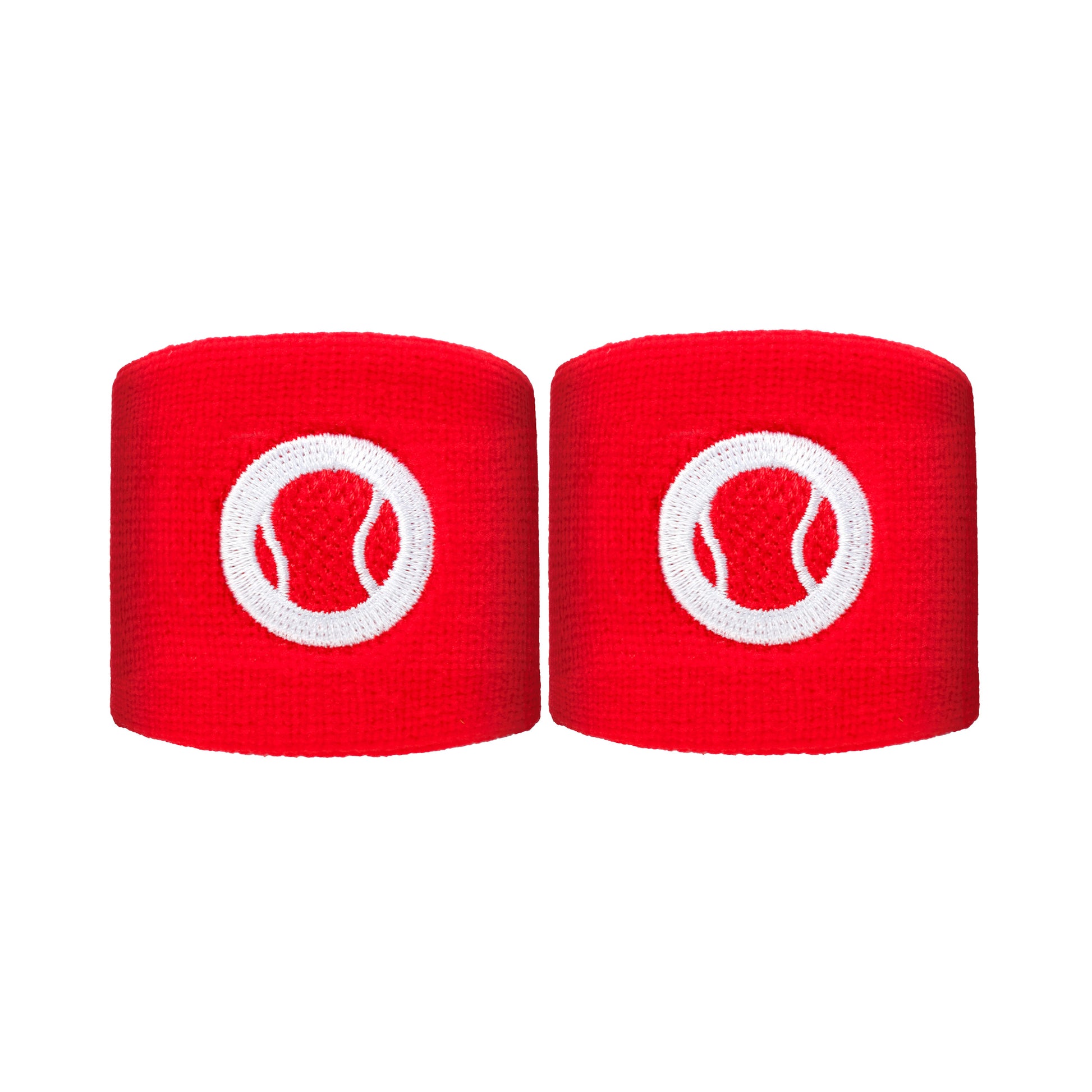 Tennis-Point Short Wristband 2 Pack Unisex - red,