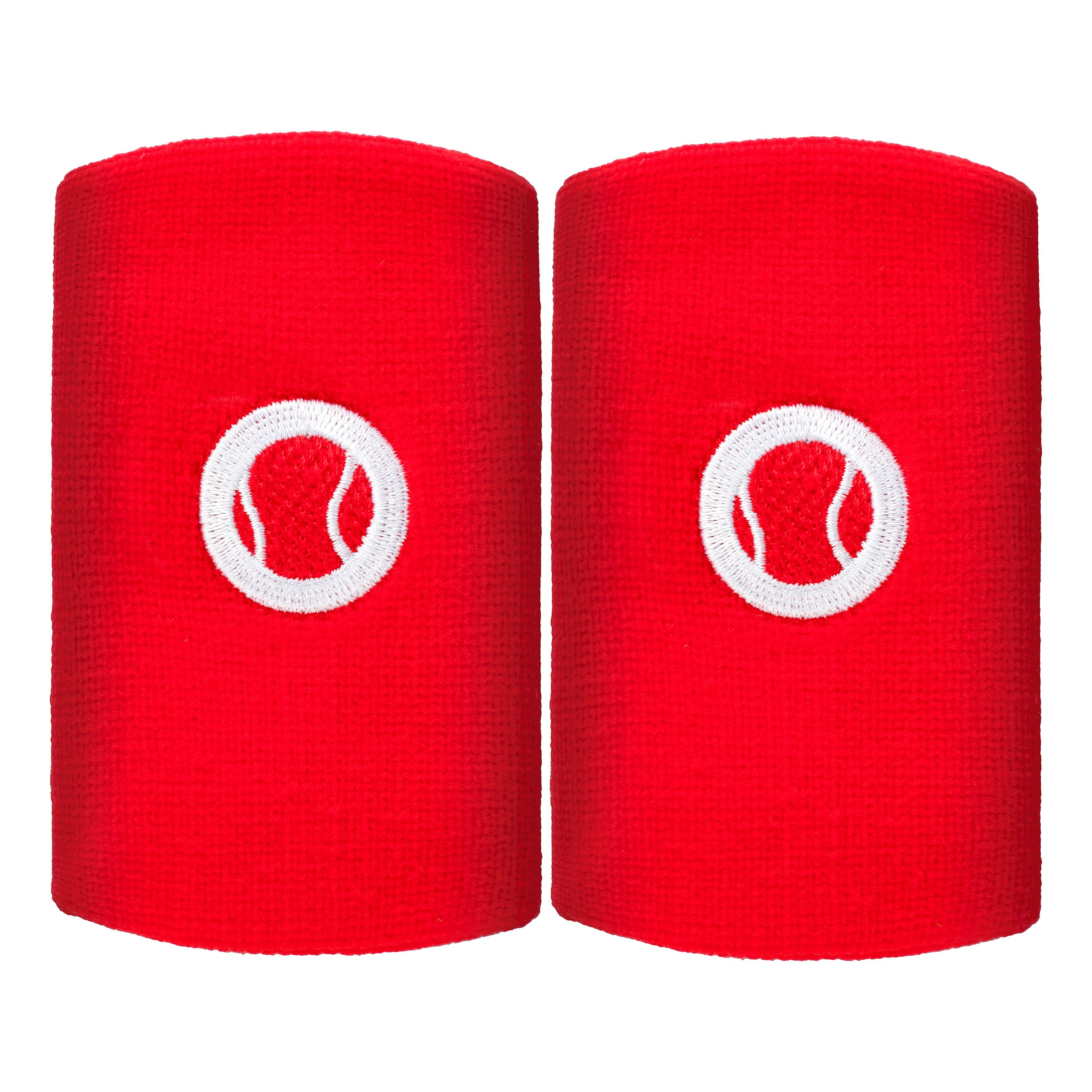 Tennis-Point Long Wristband 2 Pack Unisex - red,
