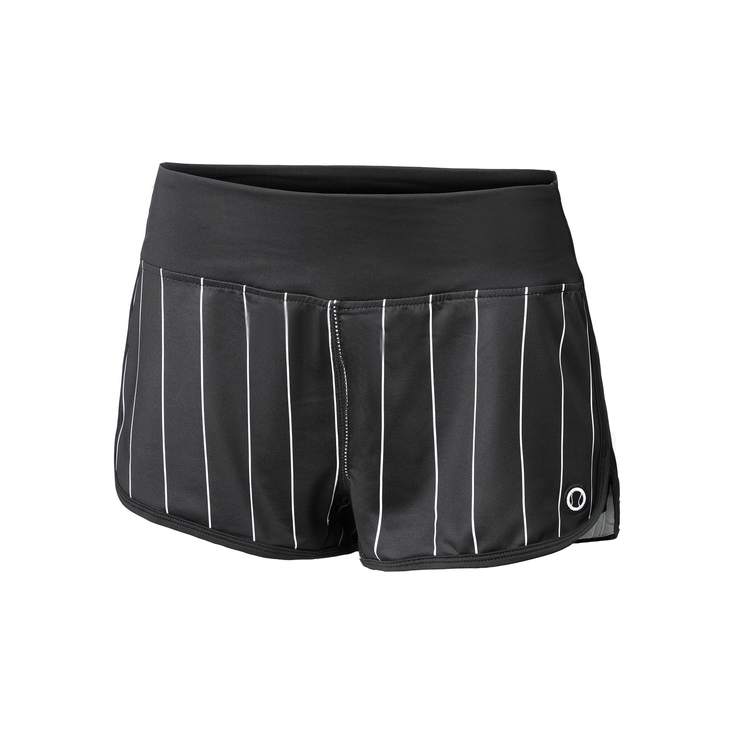 Tennis-Point Stripes Shorts Women - black, white