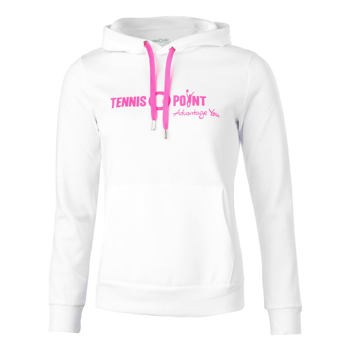 Tennis-Point Logo Hoody Women - white, pink