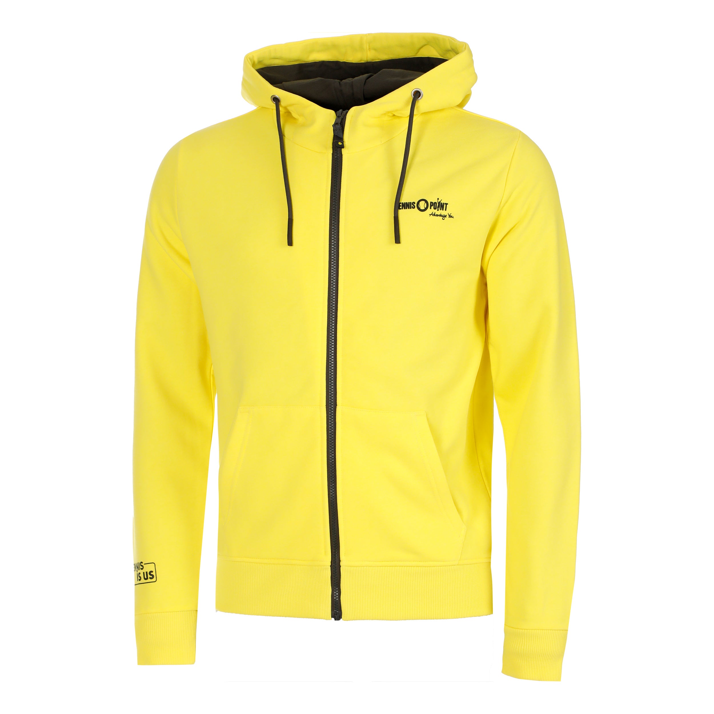 Tennis-Point Team Yellow Sweatjacke Herren-Gelb,Schwarz