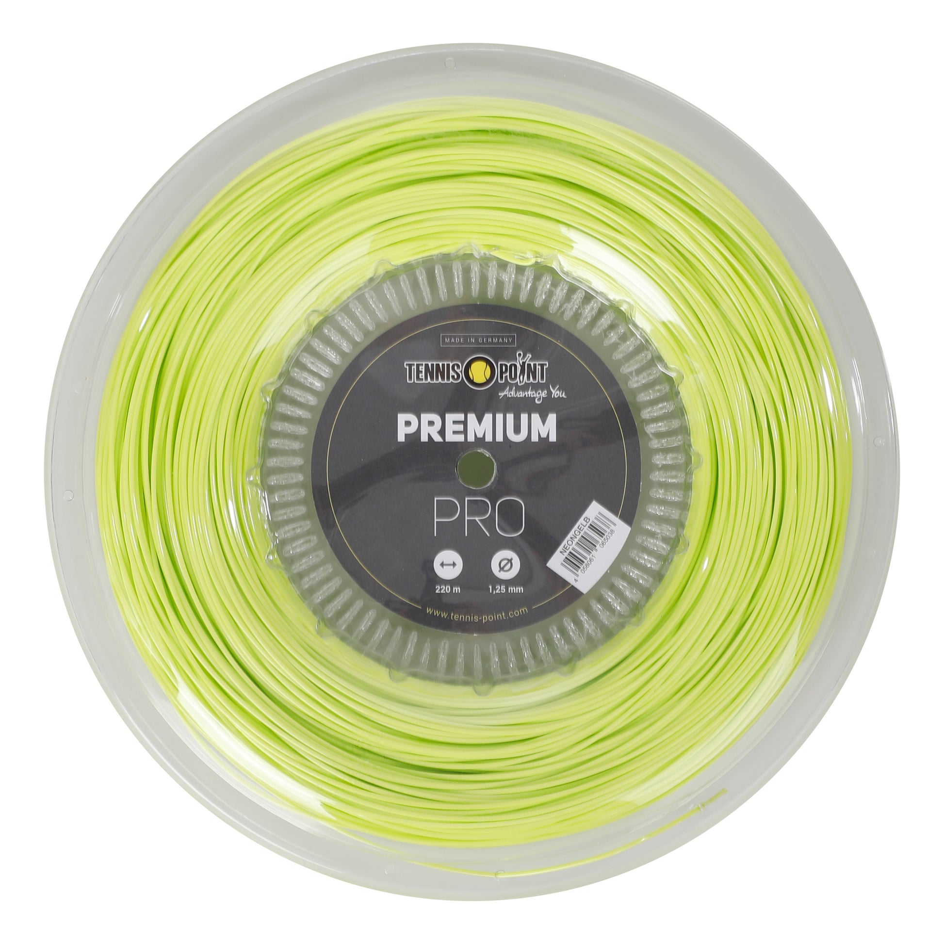 Tennis-Point Premium Pro Saitenrolle 220m-Limette