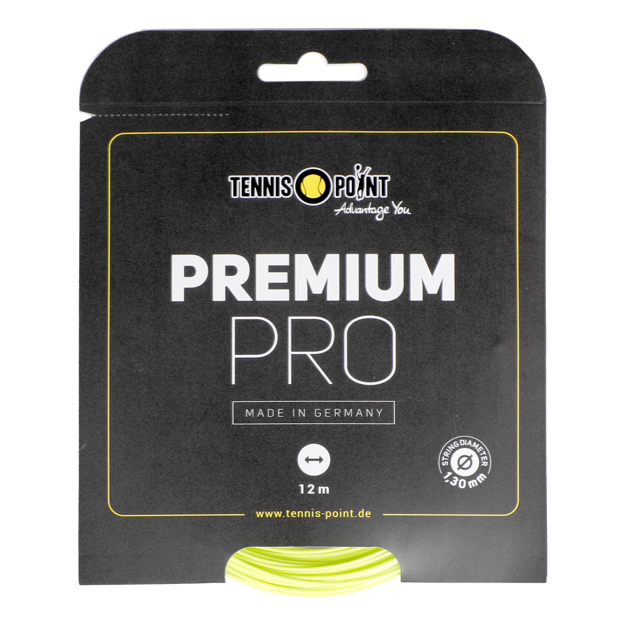 Tennis-Point Premium Pro String Set 12m-Lime
