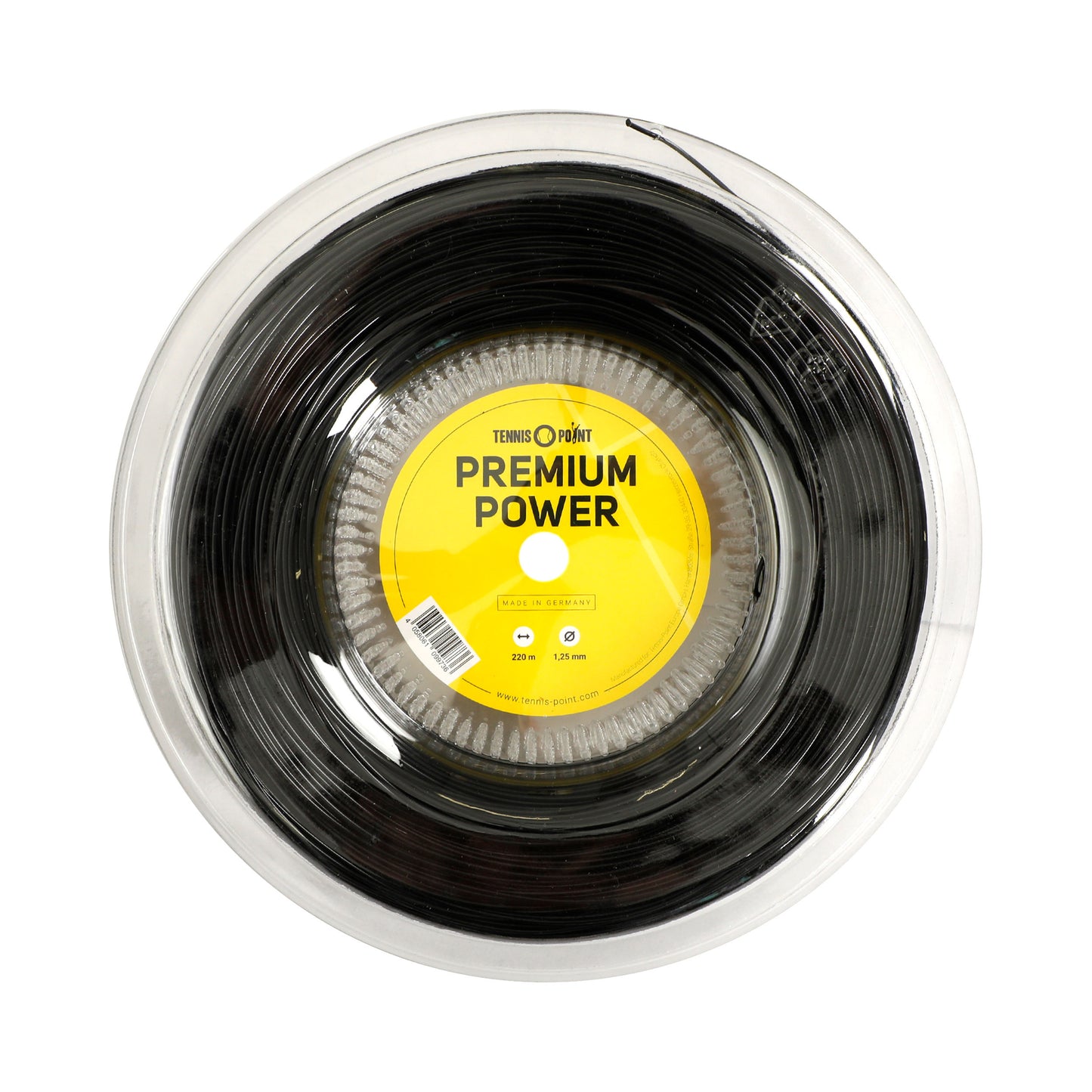 Tennis-Point Premium Power Saitenrolle 220m-Schwarz