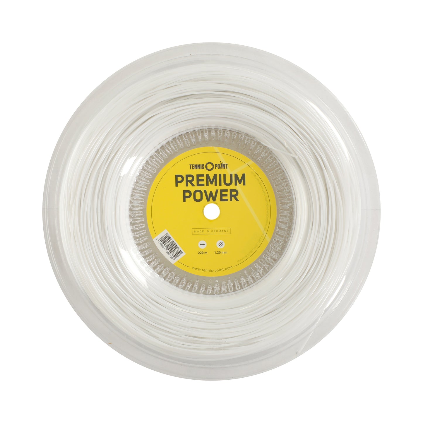 Tennis-Point Premium Power String Reel 220m-White