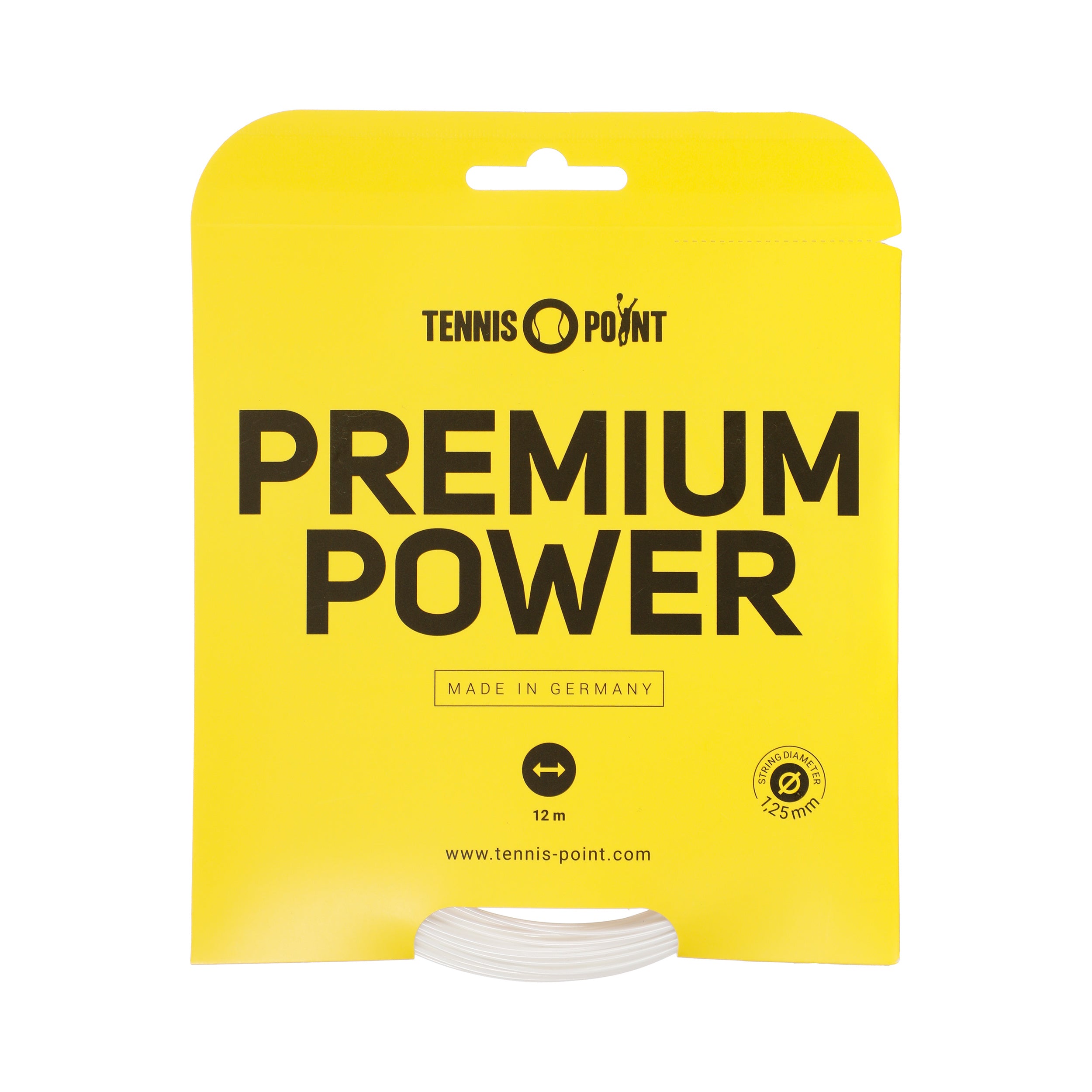 Tennis-Point Premium Power String Set 12m-White