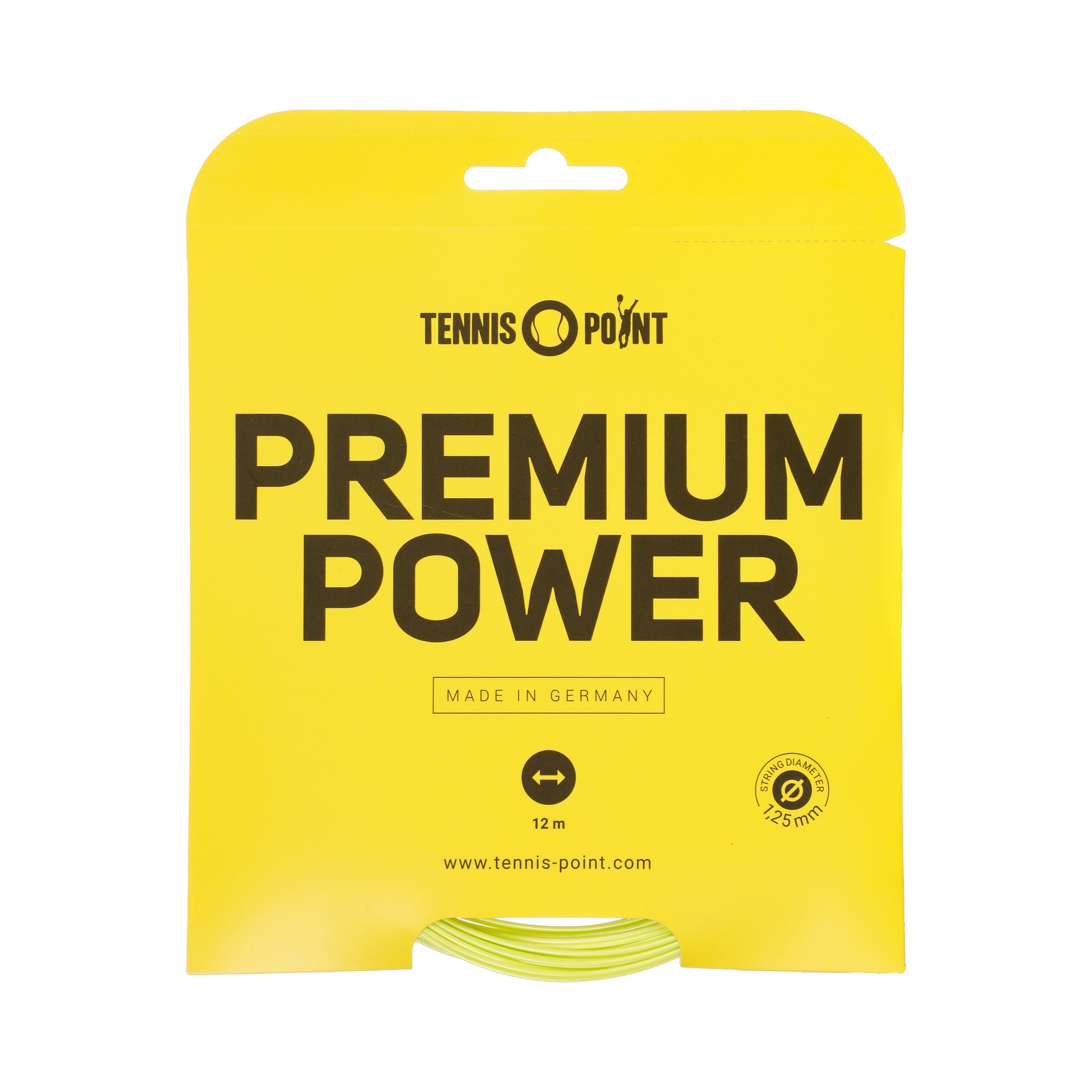 Tennis-Point Premium Power String Set 12m-Lime