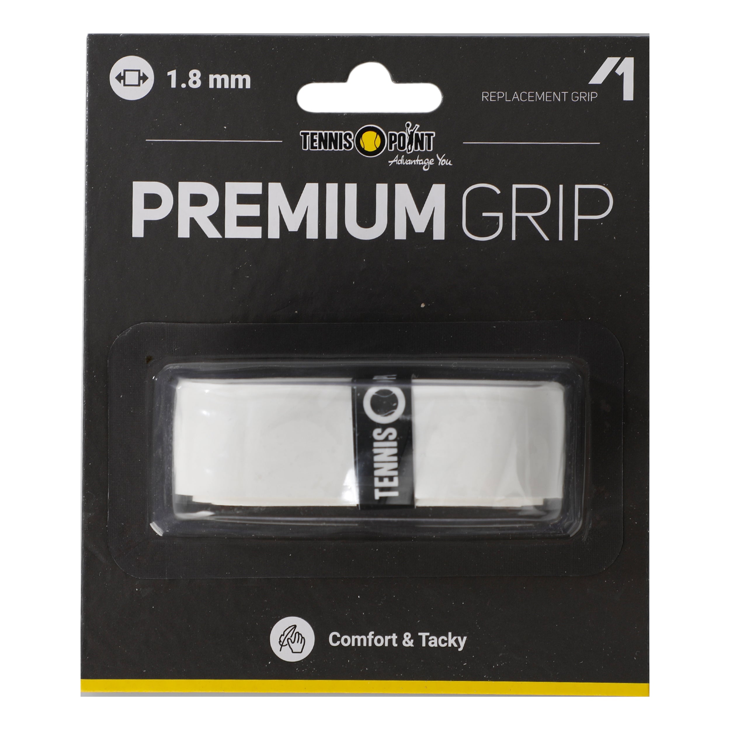 Tennis-Point Premium Grip 1 Pack-White