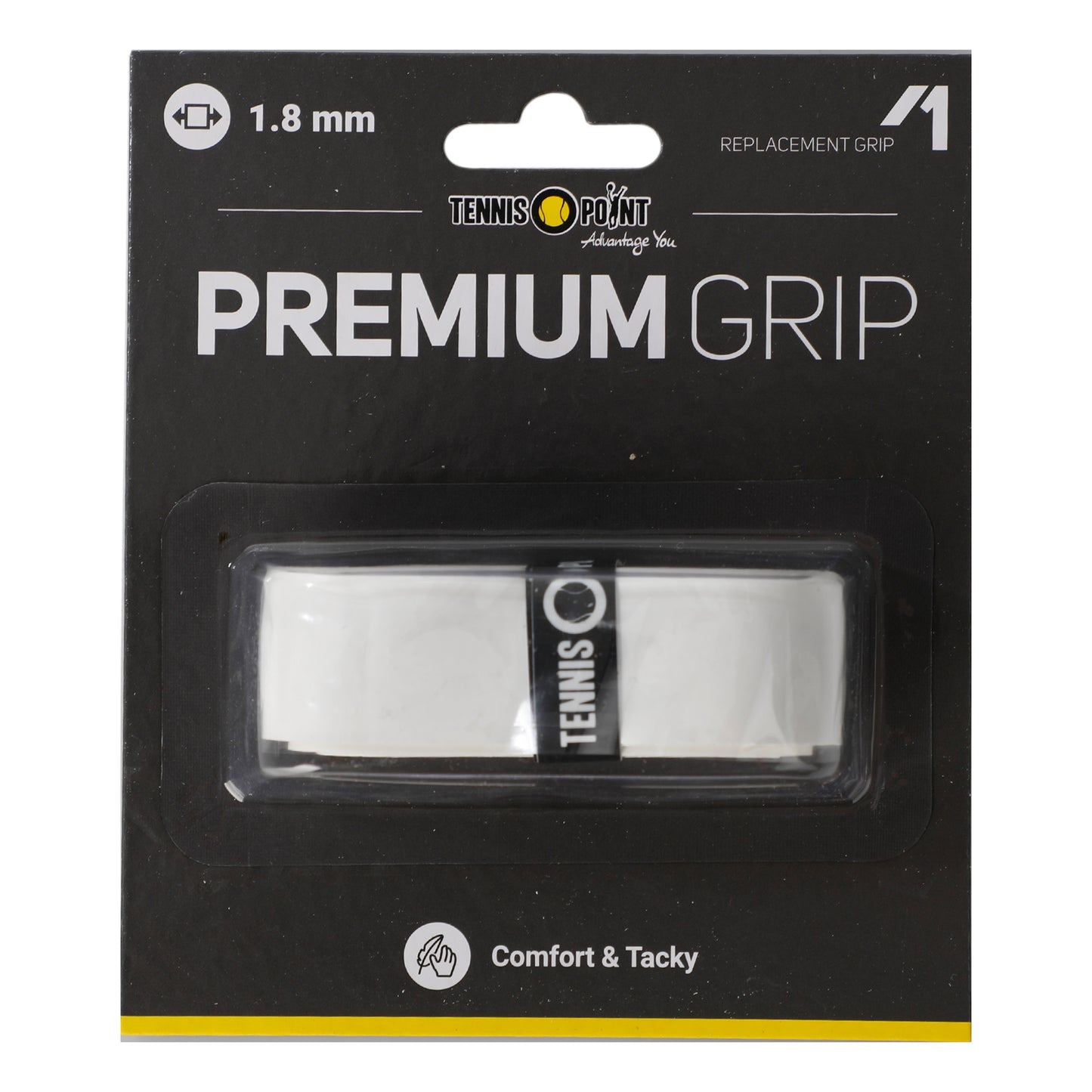Tennis-Point Premium Grip 1er Pack-Weiß