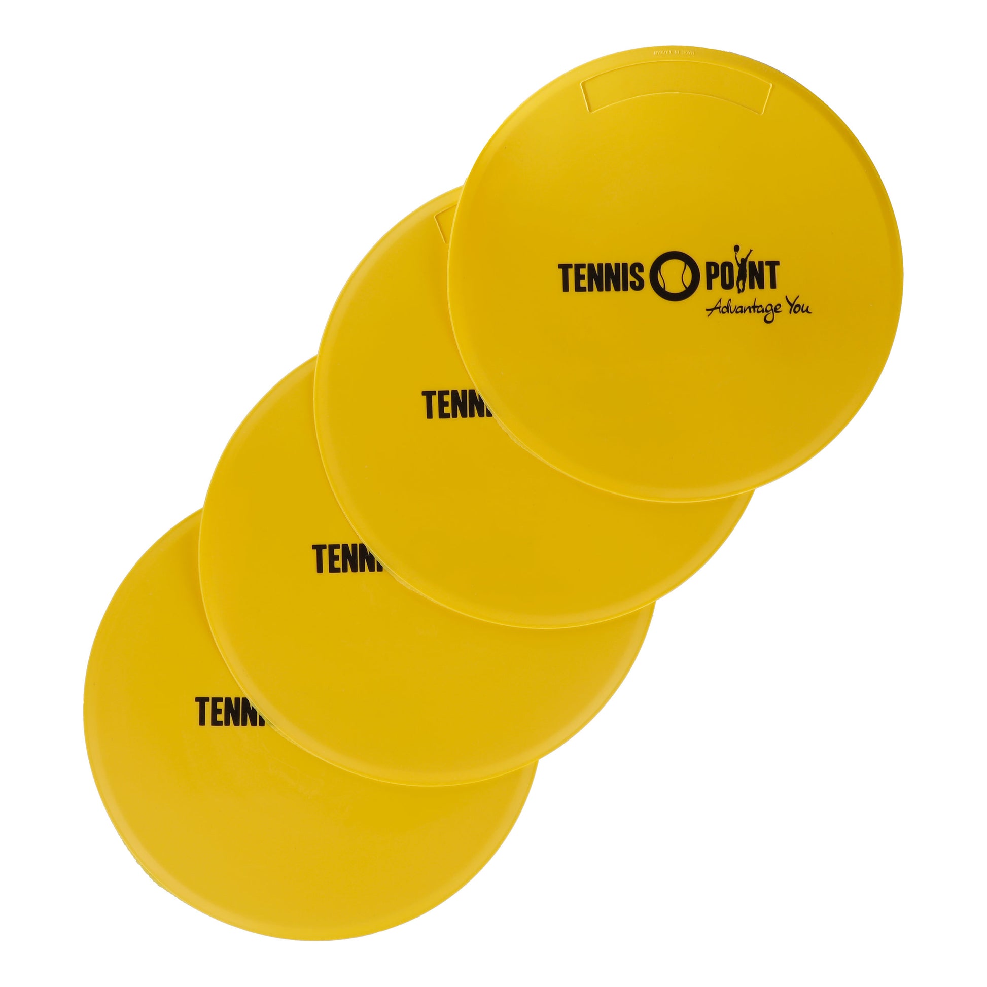 Tennis-Point 4er Pack Marking Discs-Yellow,Black