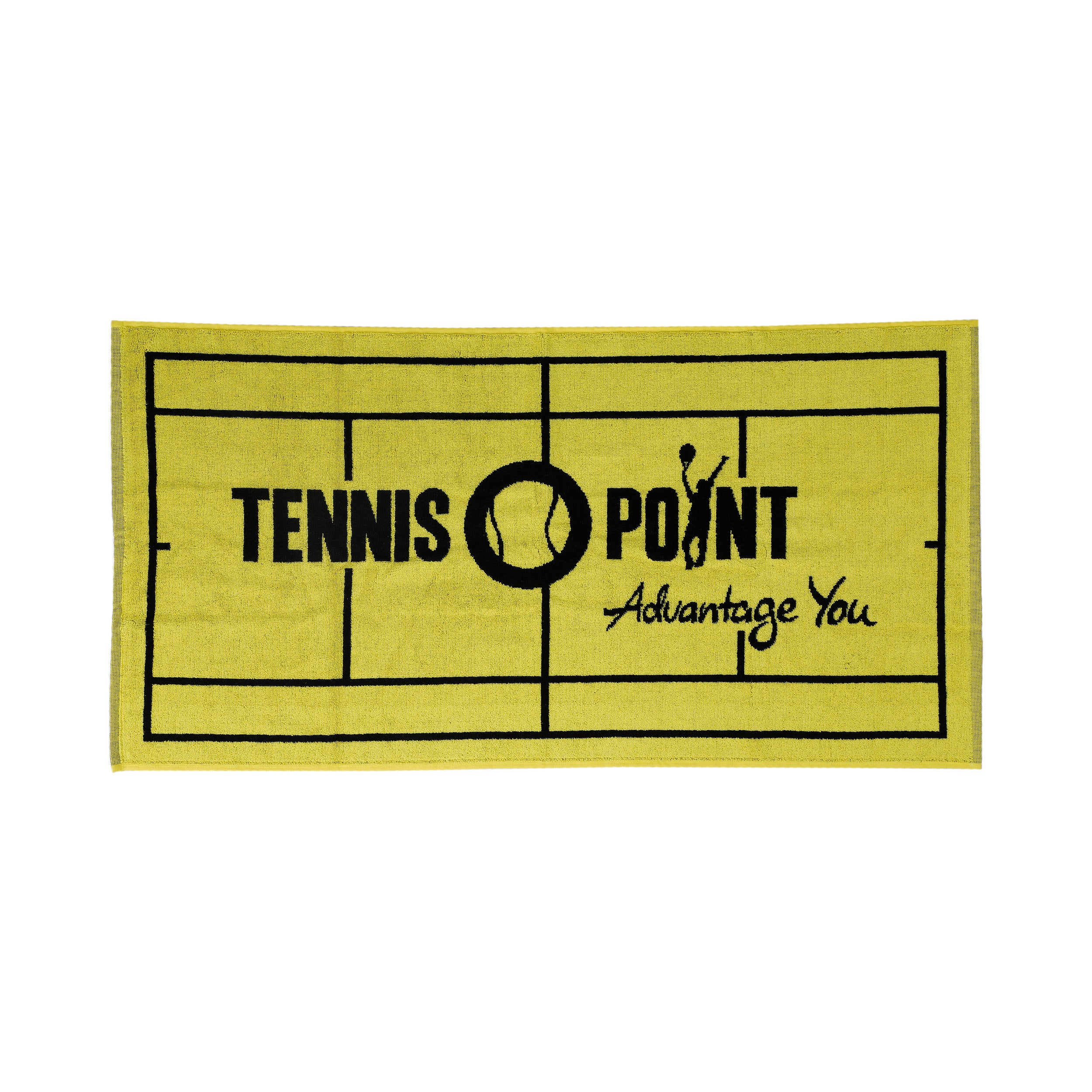 Tennis-Point 50x100 Towel-Yellow,Black