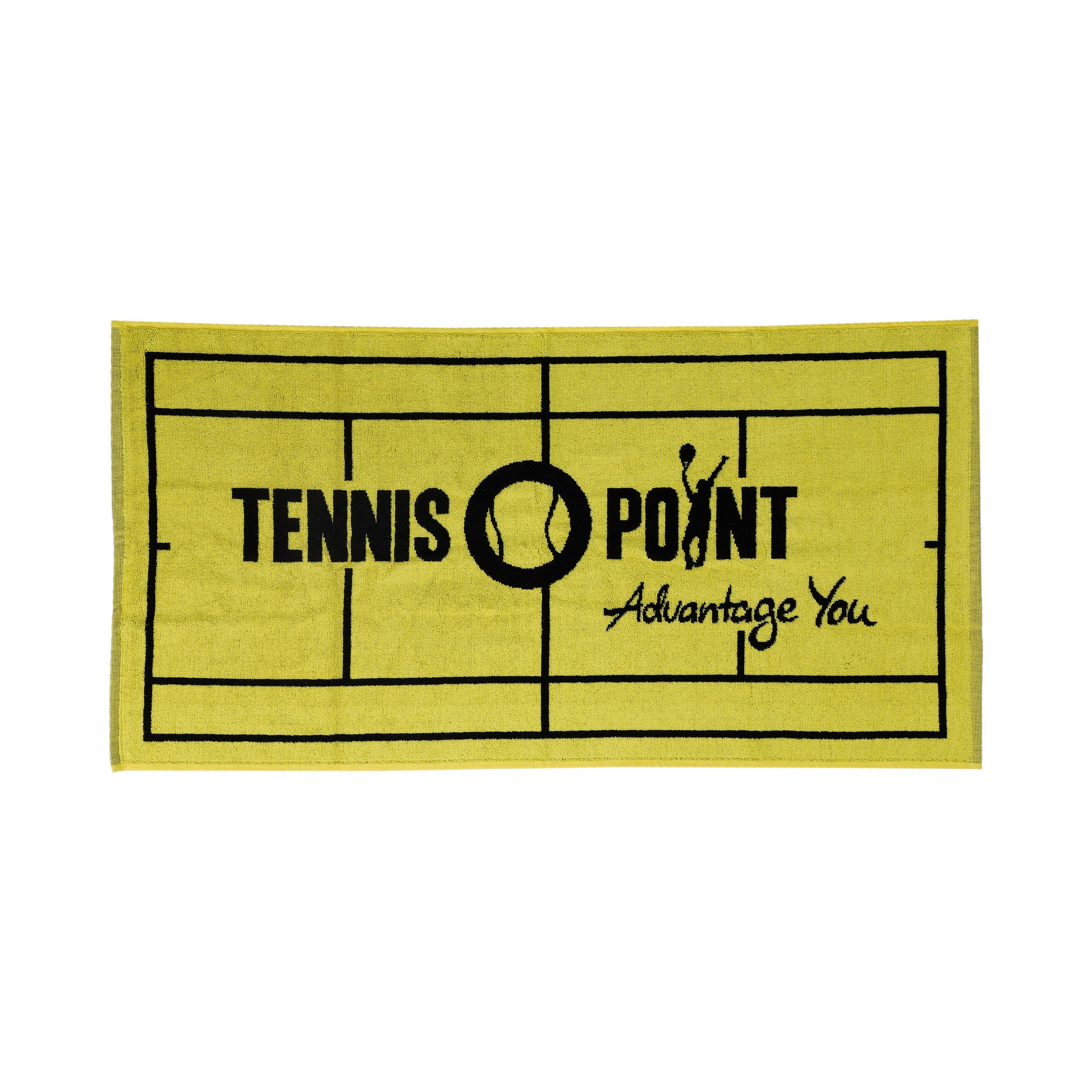 Tennis-Point 50x100 Towel-Yellow,Black