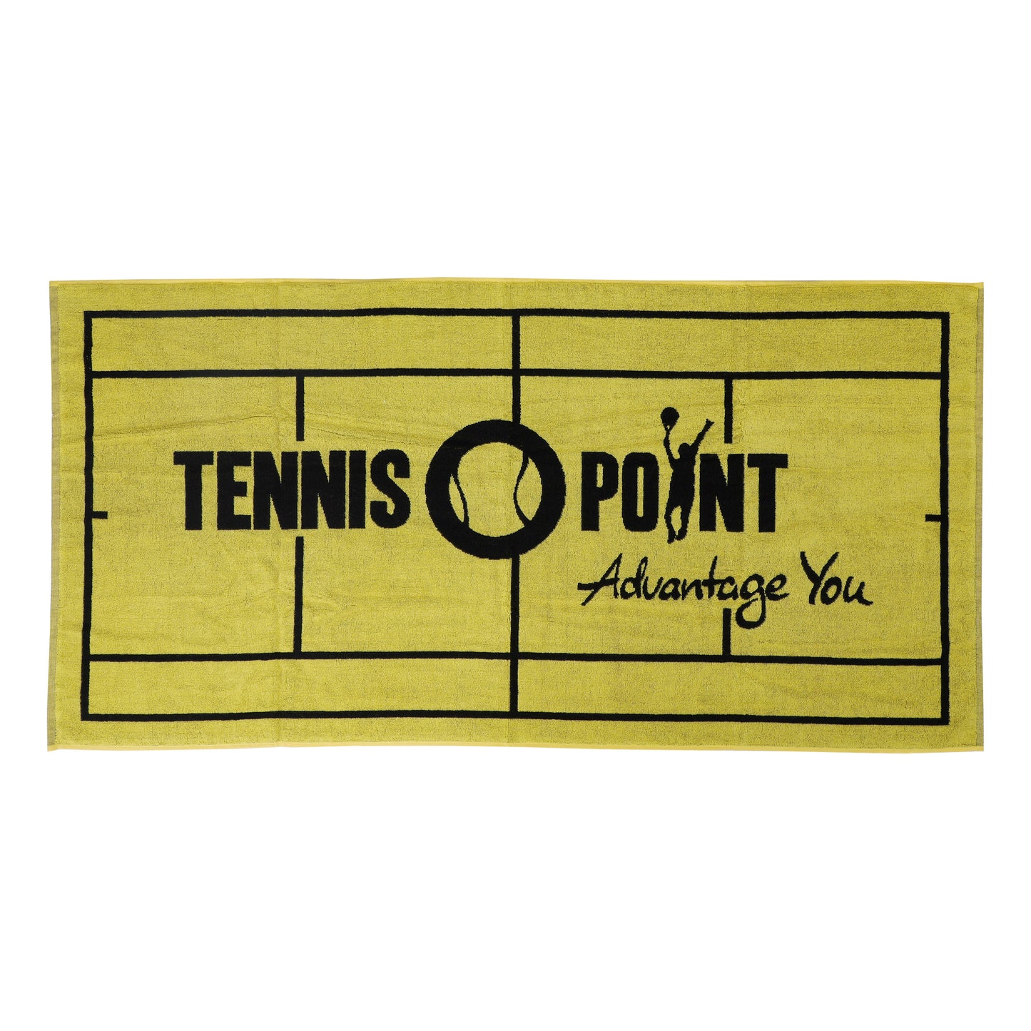 Tennis-Point 70x140 Handtuch-Gelb,Schwarz