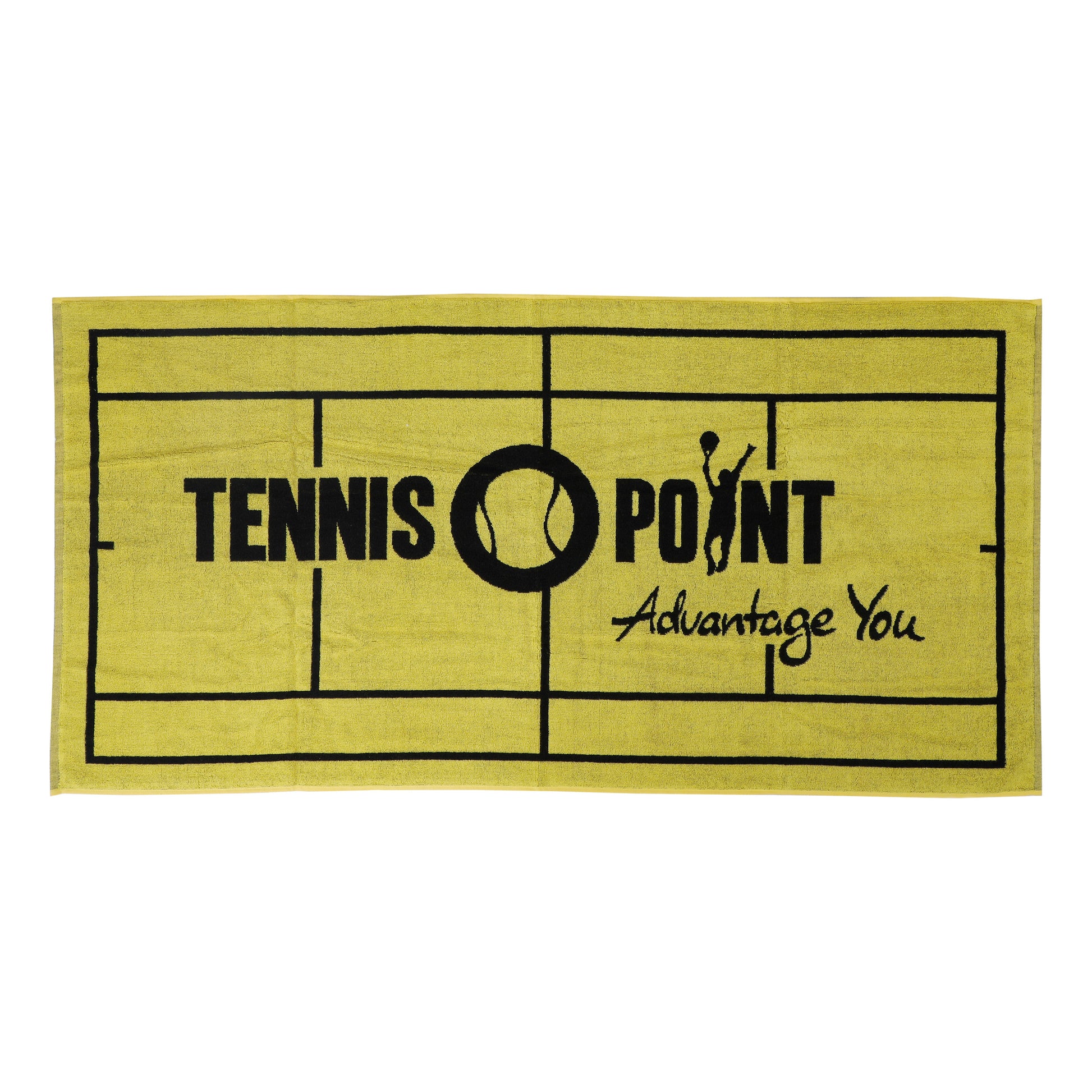 Tennis-Point 70x140 Handtuch-Gelb,Schwarz