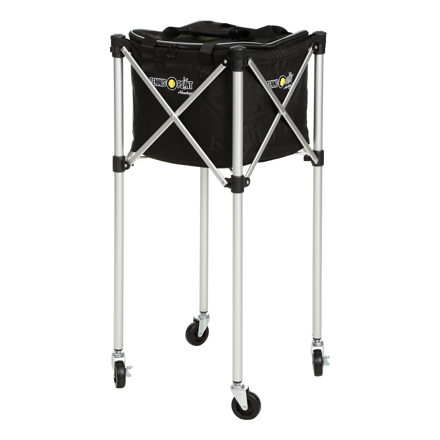 Tennis-Point Ballwagen Plus Tasche-Schwarz