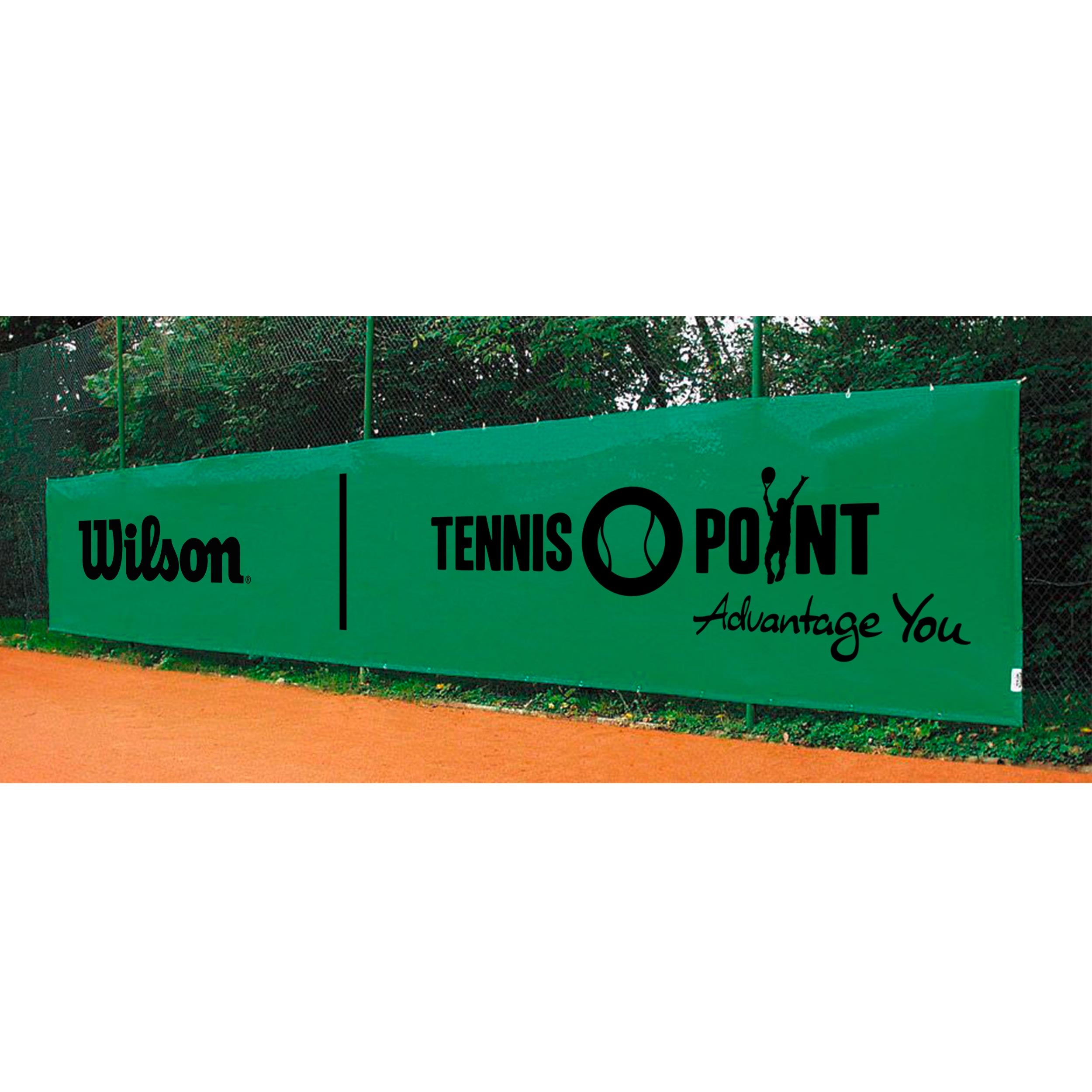 Tennis-Point Wilson 12x2m Windbreak-Green