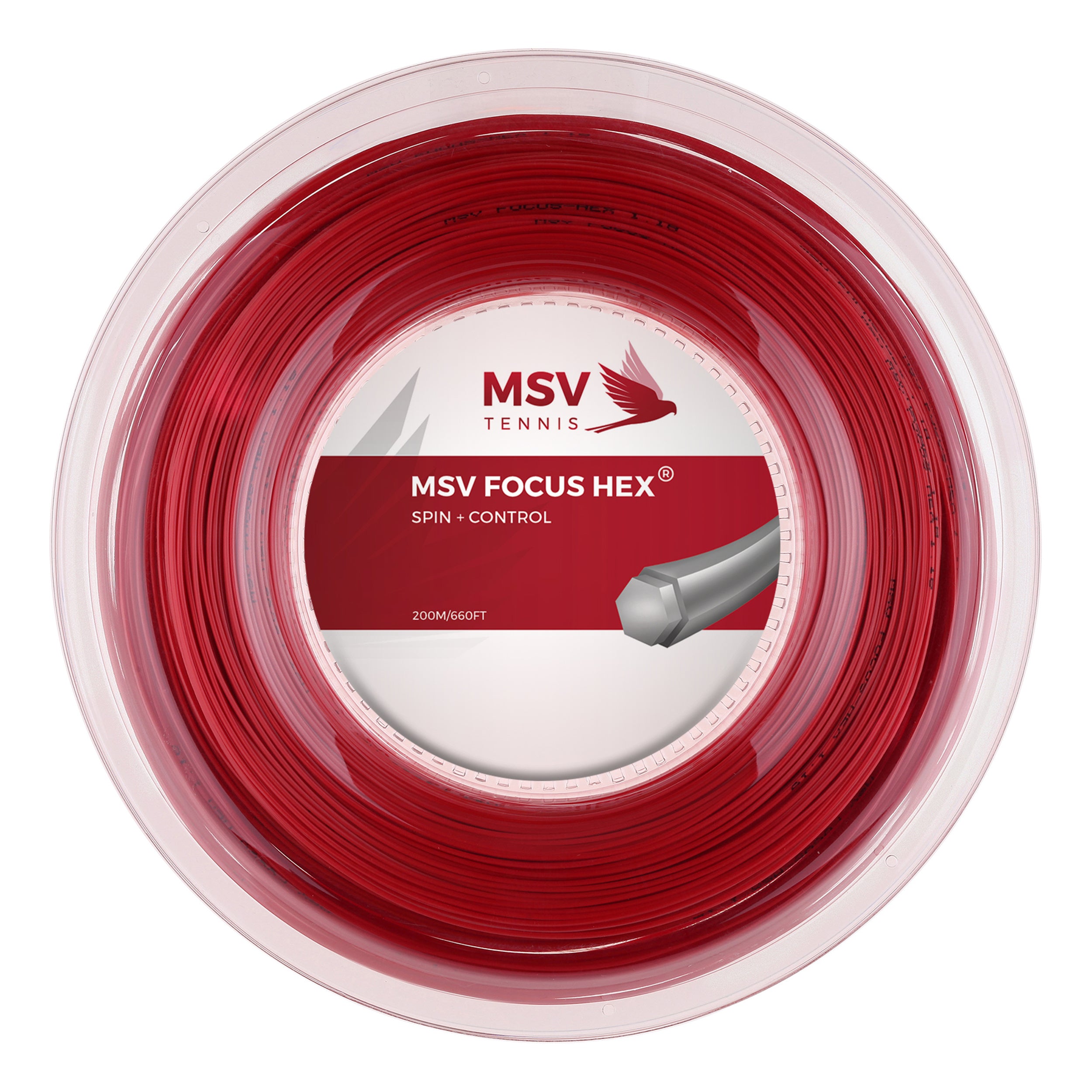 MSV Focus-HEX String Reel 200m-Red