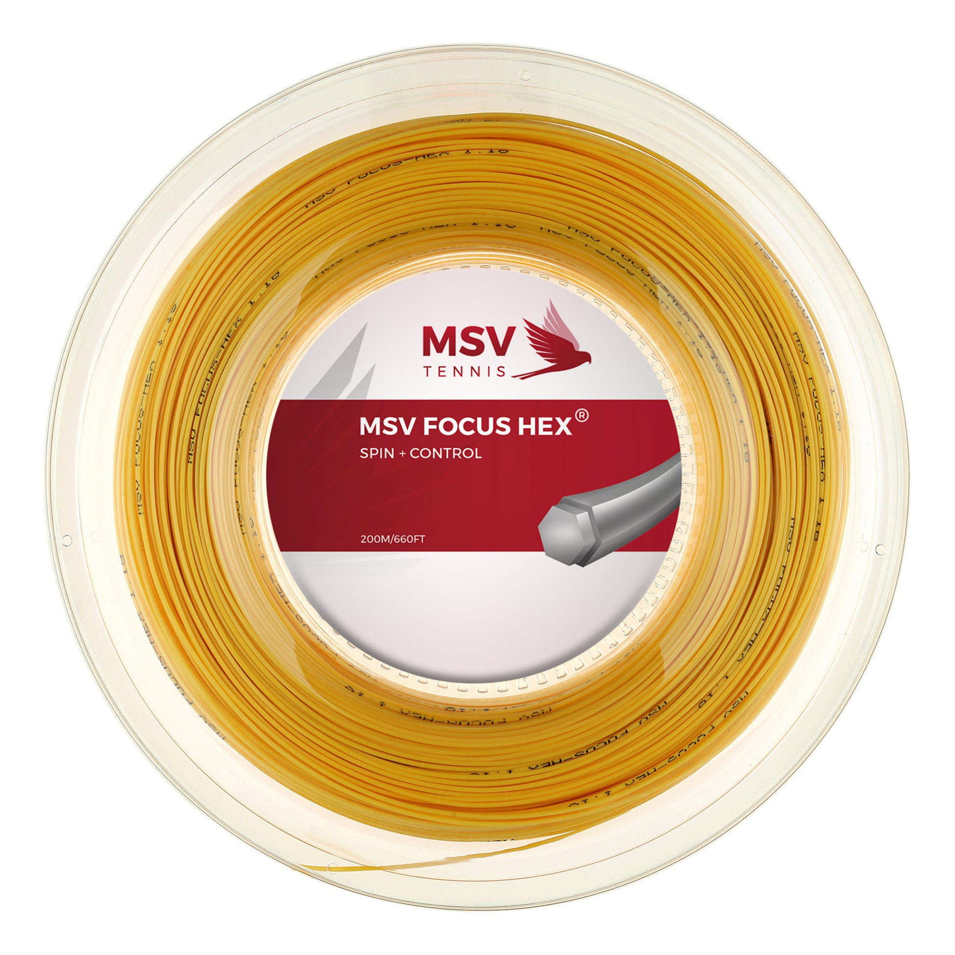 MSV Focus-HEX String Reel 200m-Yellow