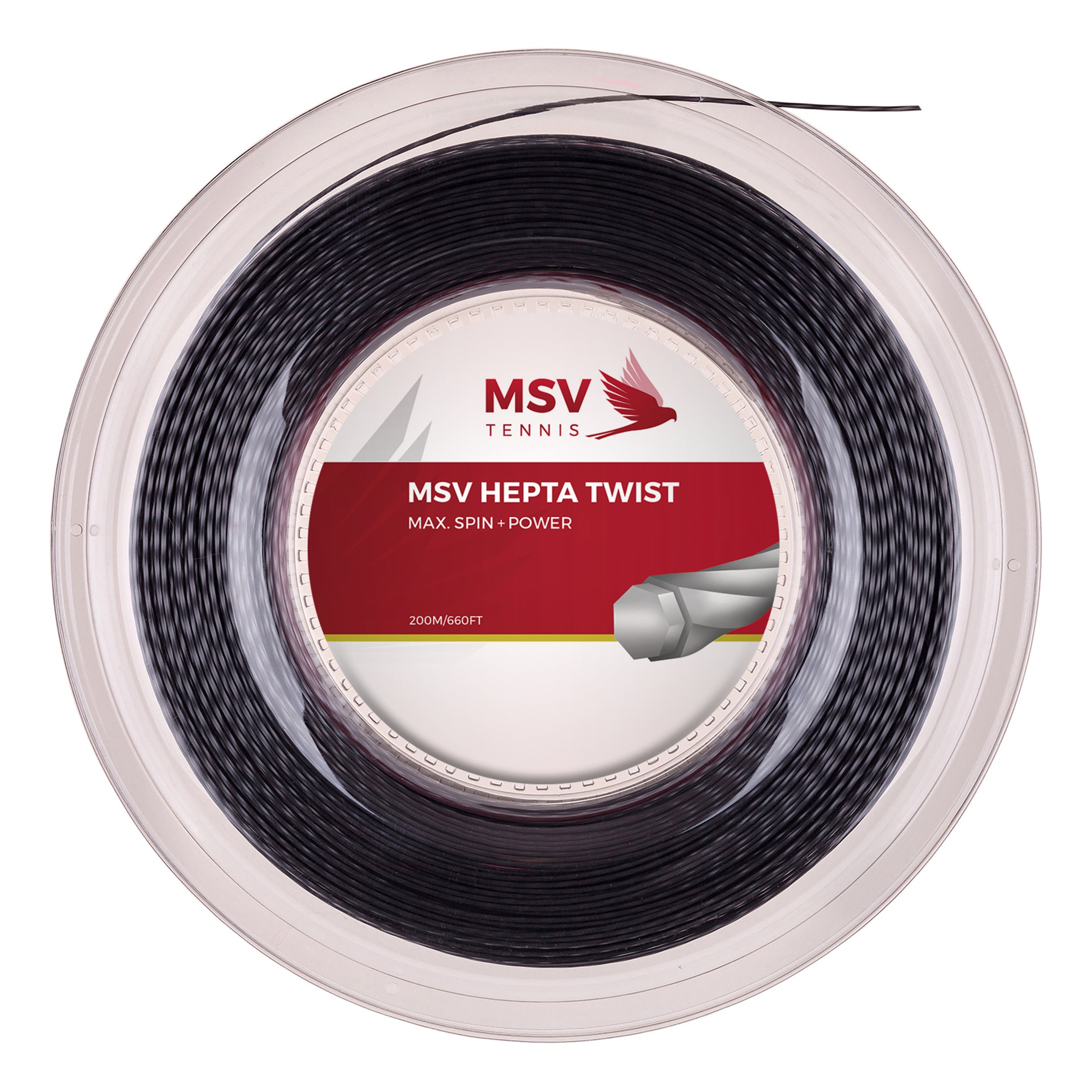 MSV Hepta-Twist String Reel 200m-Anthracite