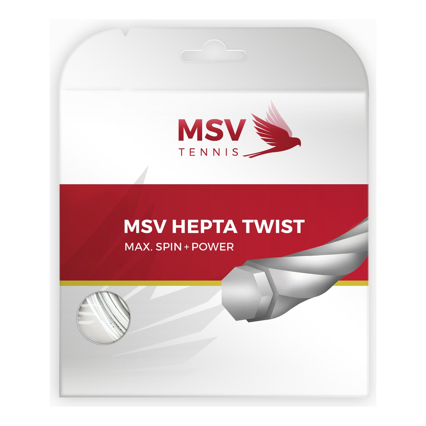 MSV Hepta-Twist String Set 12m-White