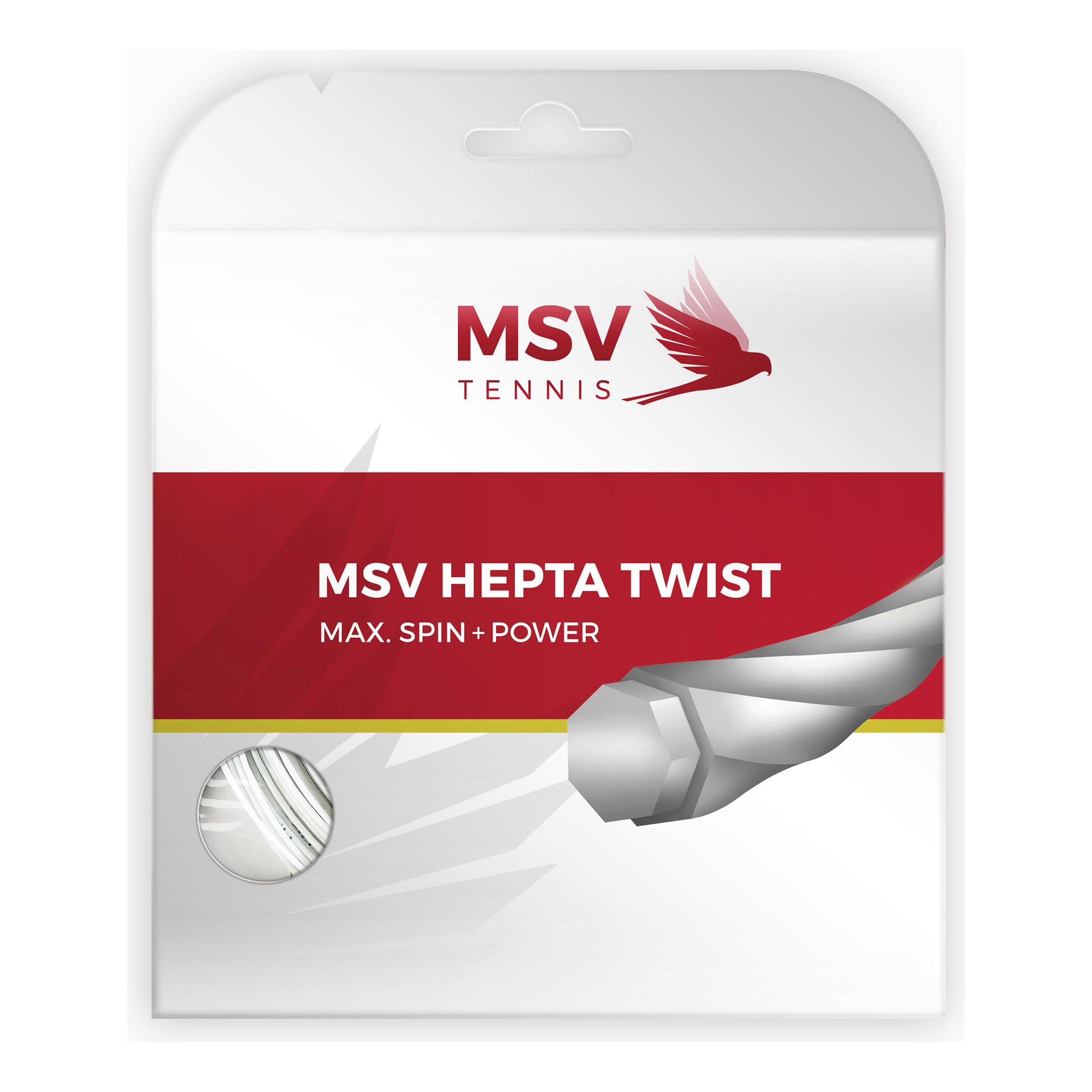 MSV Hepta-Twist String Set 12m-White