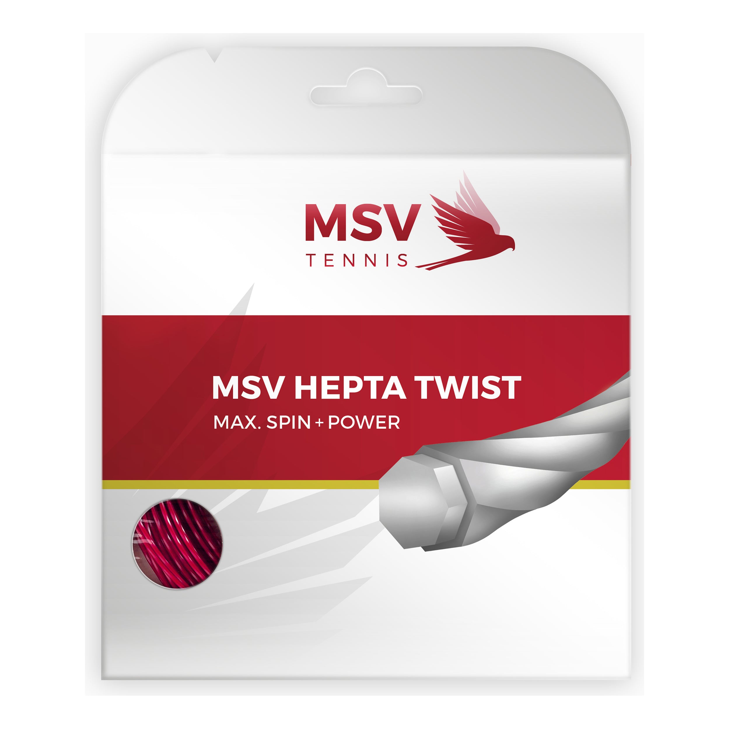MSV Hepta-Twist String Set 12m-Red