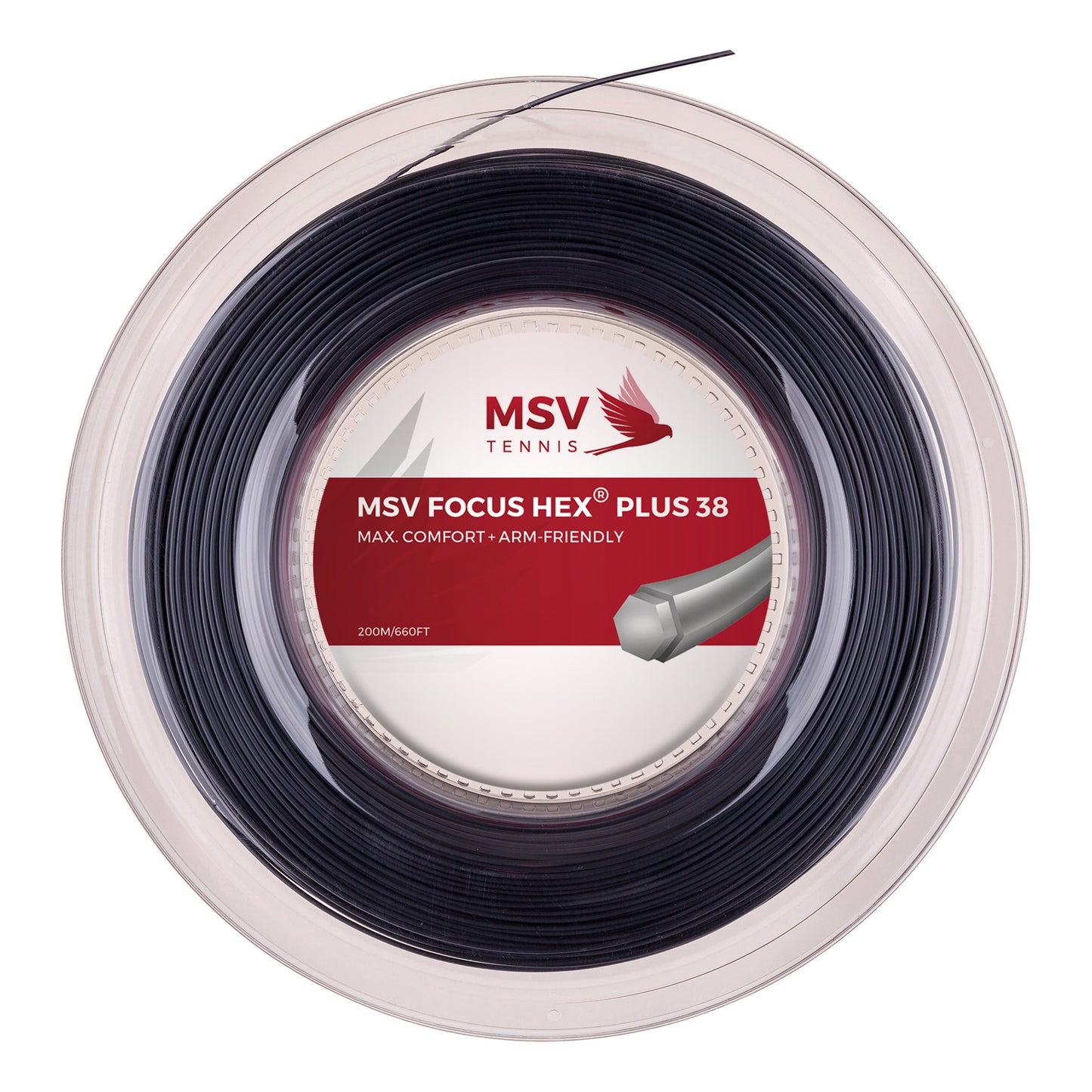 MSV Focus-HEX Plus 38 String Reel 200m-Black