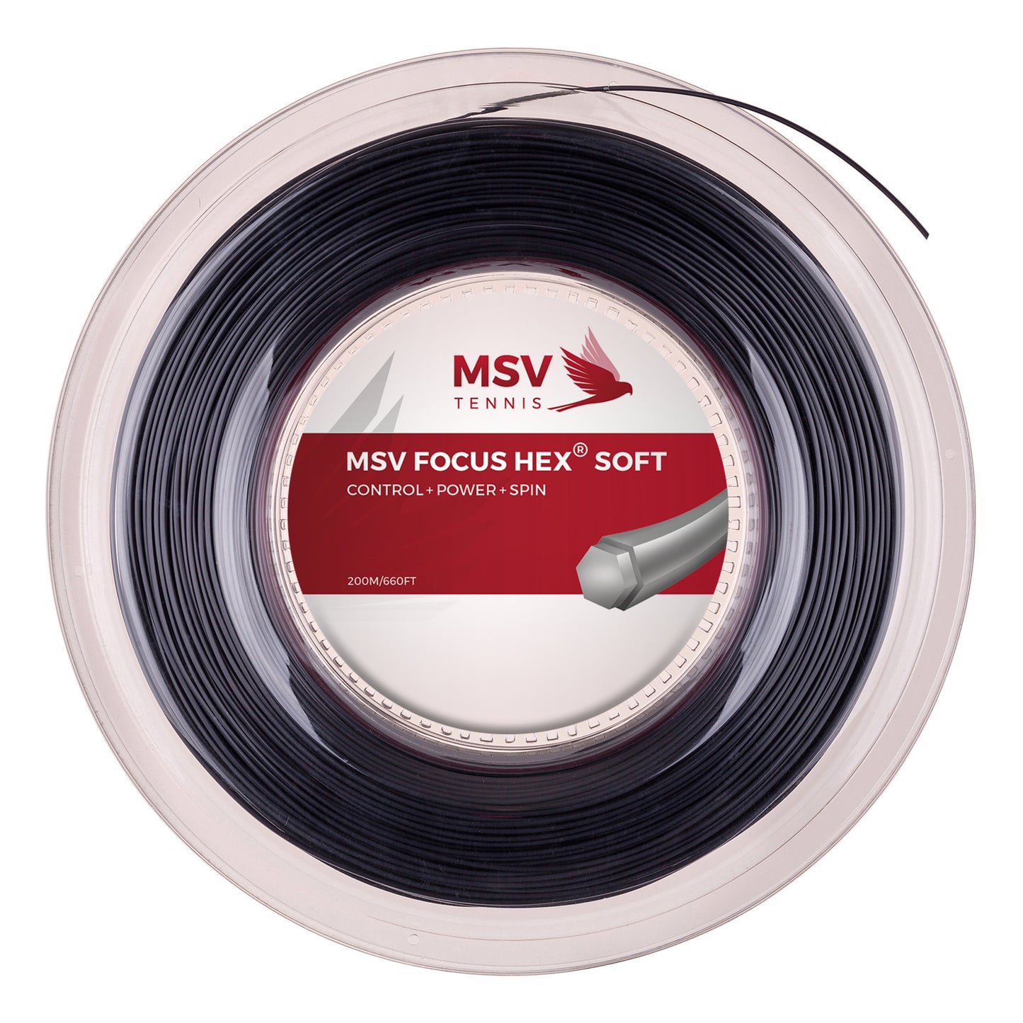 MSV Focus-HEX Soft String Reel 200m-Black