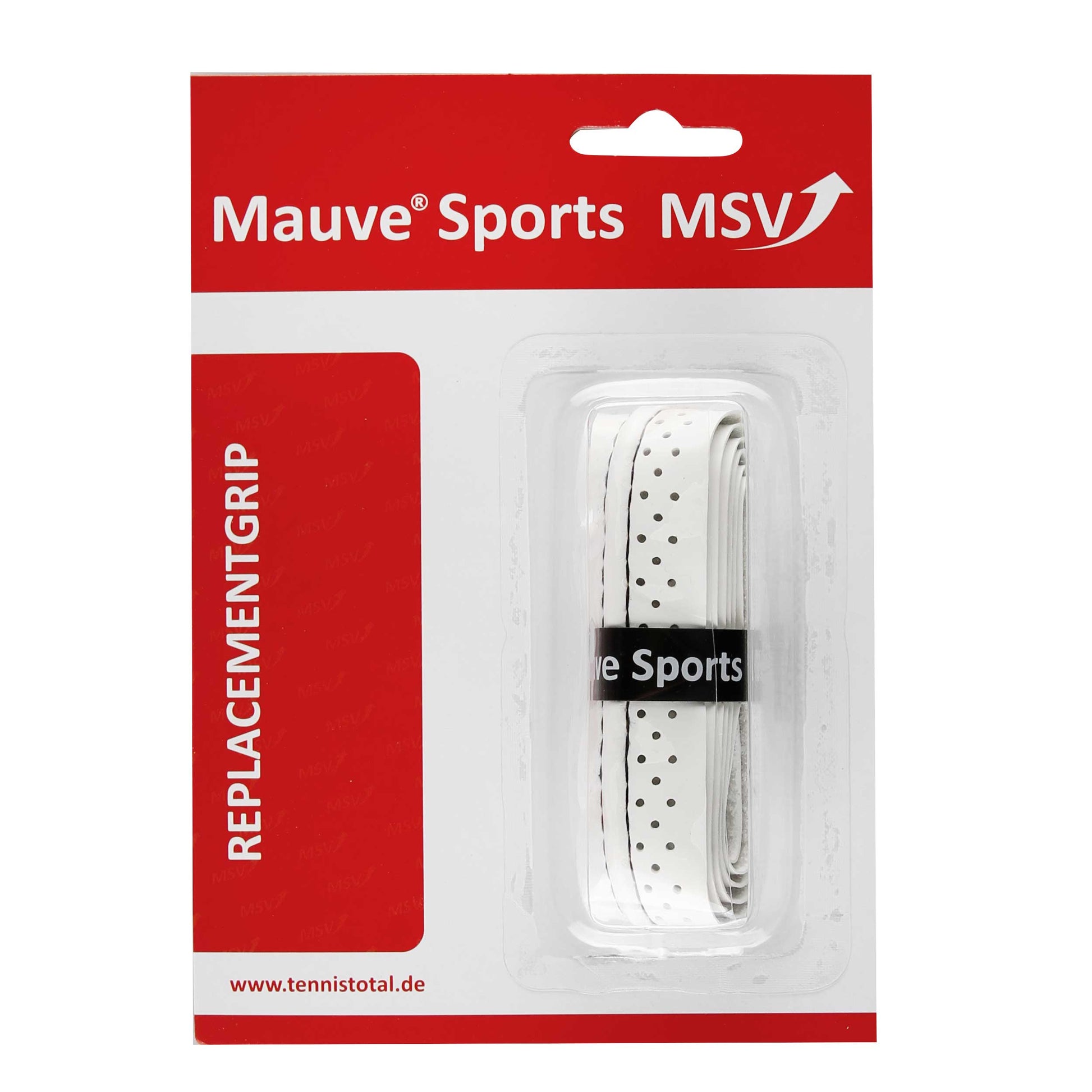 MSV Basic Grip Soft-Stich Perforated And Stitched 1 Pack-White