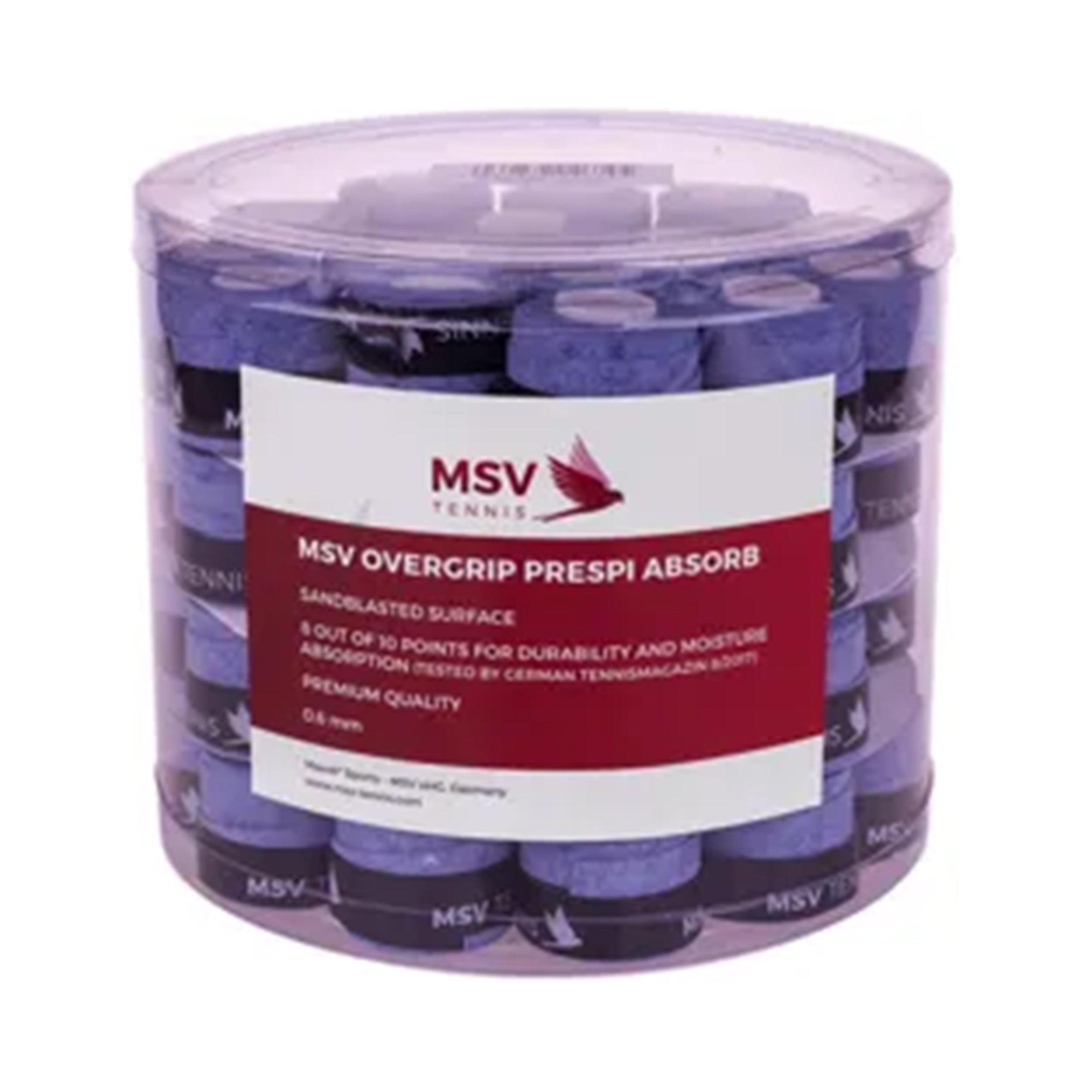 MSV Overgrip Prespi 60 Pack-Light Blue