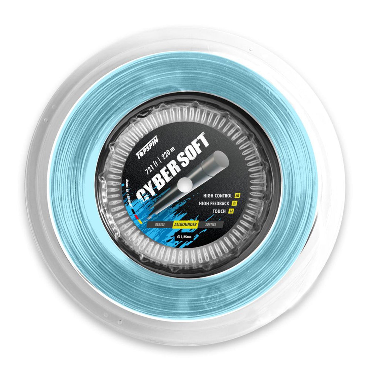 Topspin Cyber Soft String Reel 220m-Light Blue