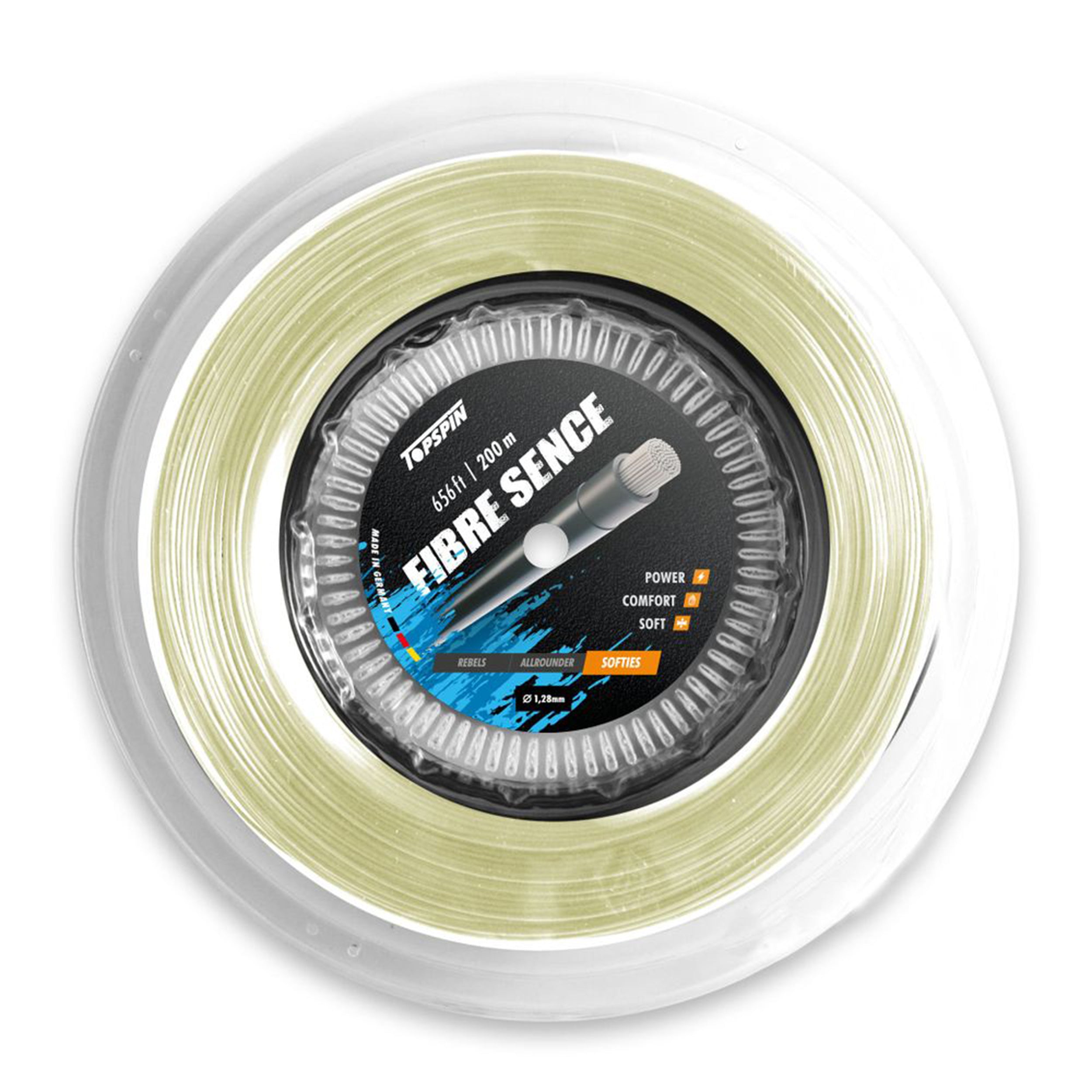 Topspin Fibre Sence 200m String Reel-Ecru