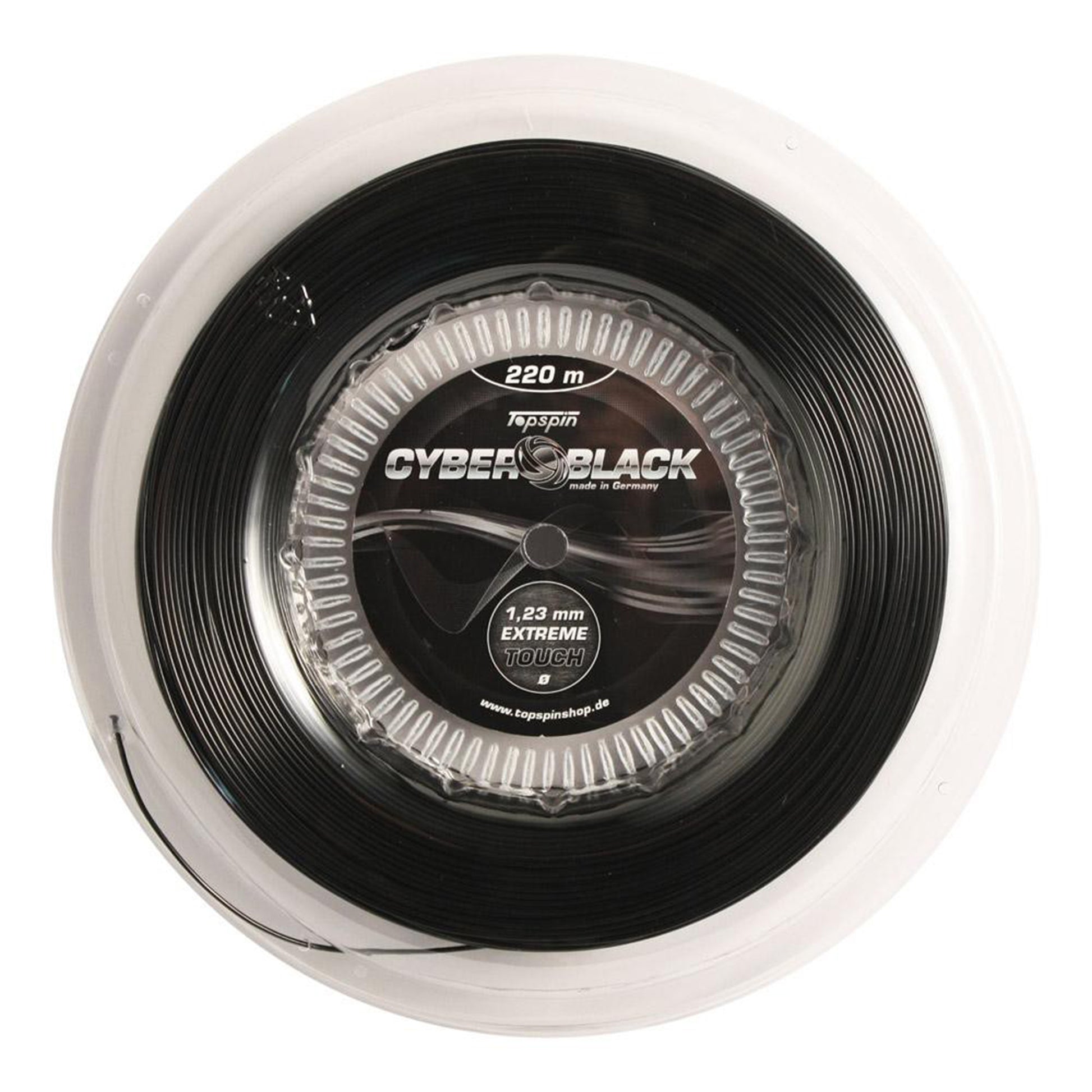 Topspin Cyber Black 220m String Reel-Black