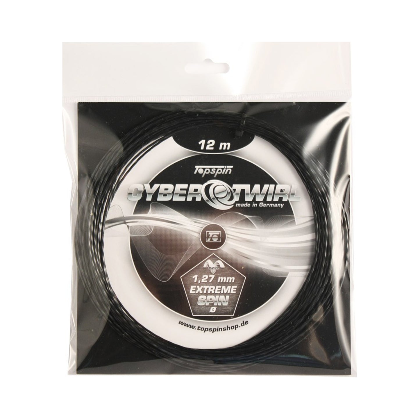 Topspin Cyber Twirl 12m String Set-Black