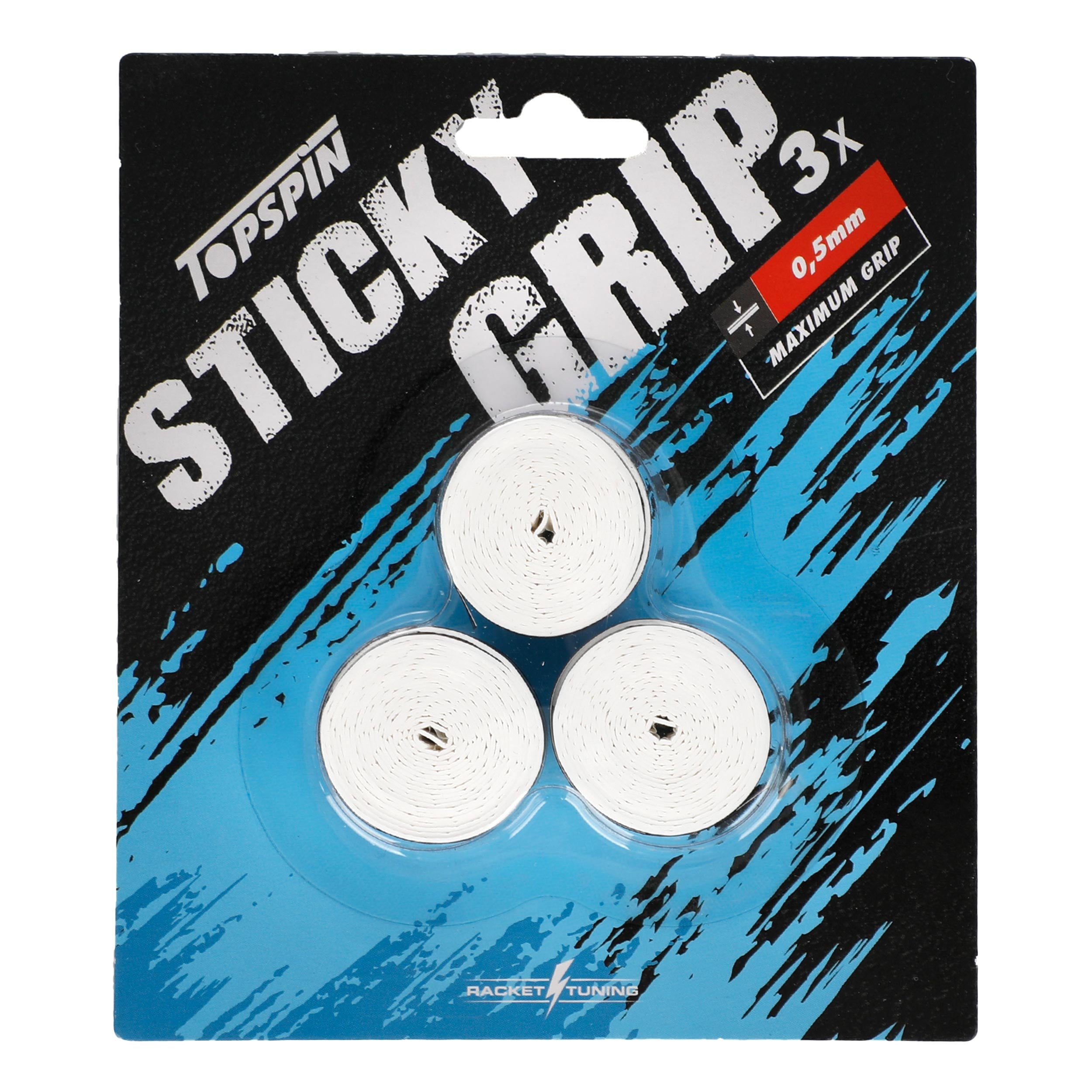 Topspin Sticky Grip 3 Pack-White