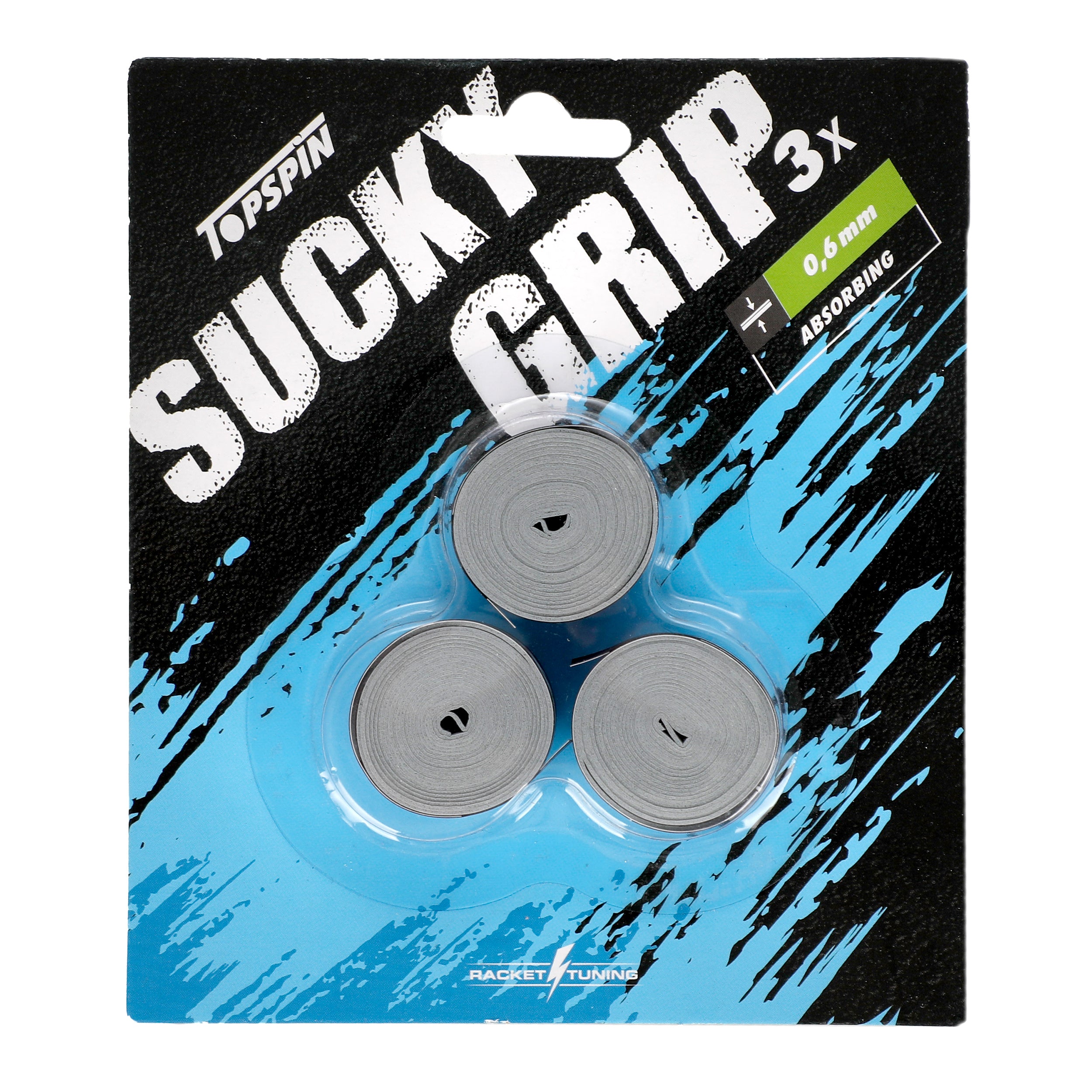 Topspin Sucky Grip 3 Pack - grey